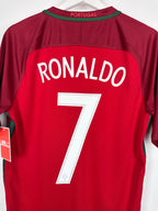 MAILLOT DE FOOTBALL PORTUGAL 2016 DOMICILE - CRISTIANO RONALDO #7 (S)