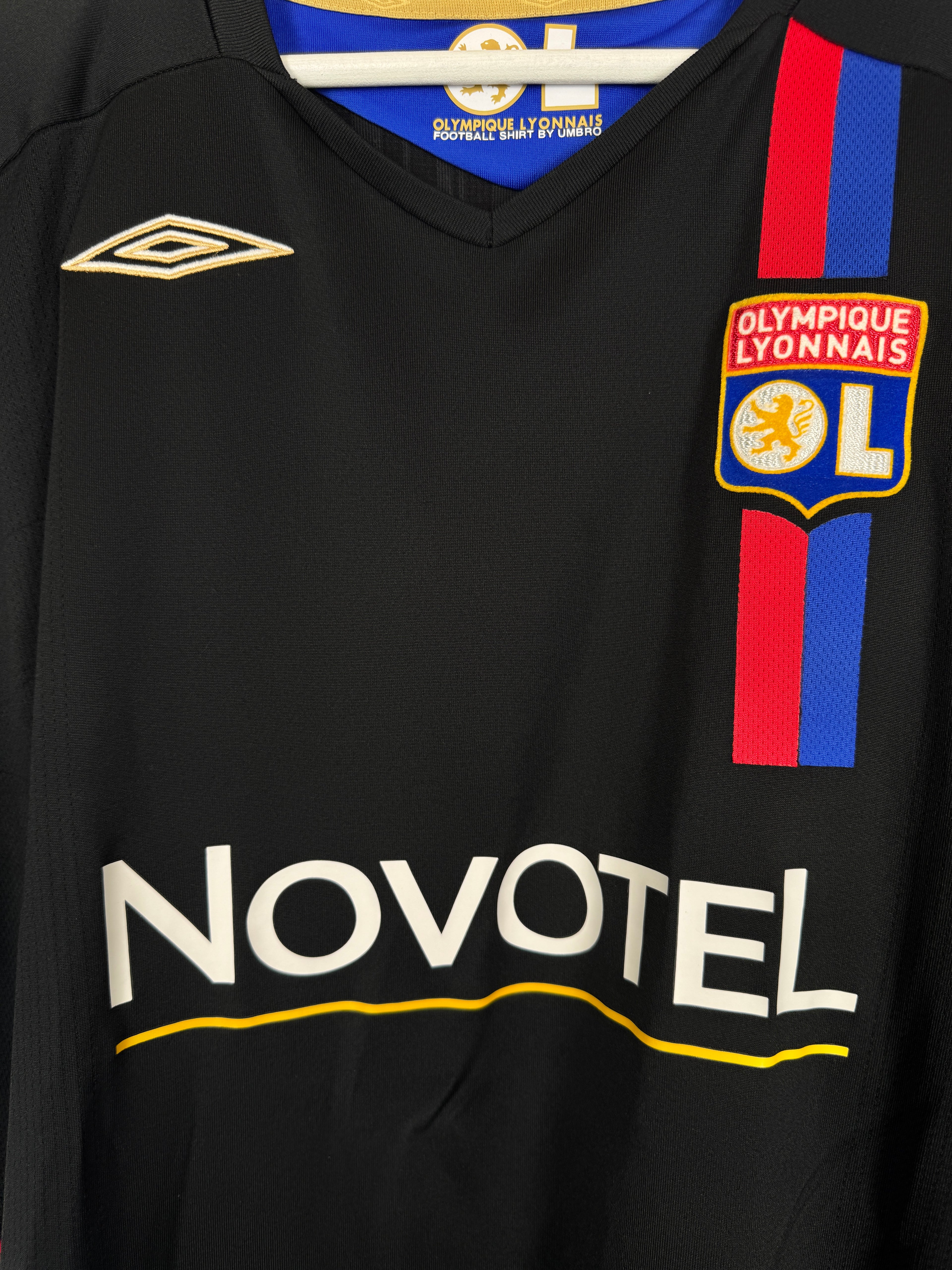 OLYMPIQUE LYONNAIS 2007/2008 THIRD FOOTBALL SHIRT - BENZEMA #10 (XXL)