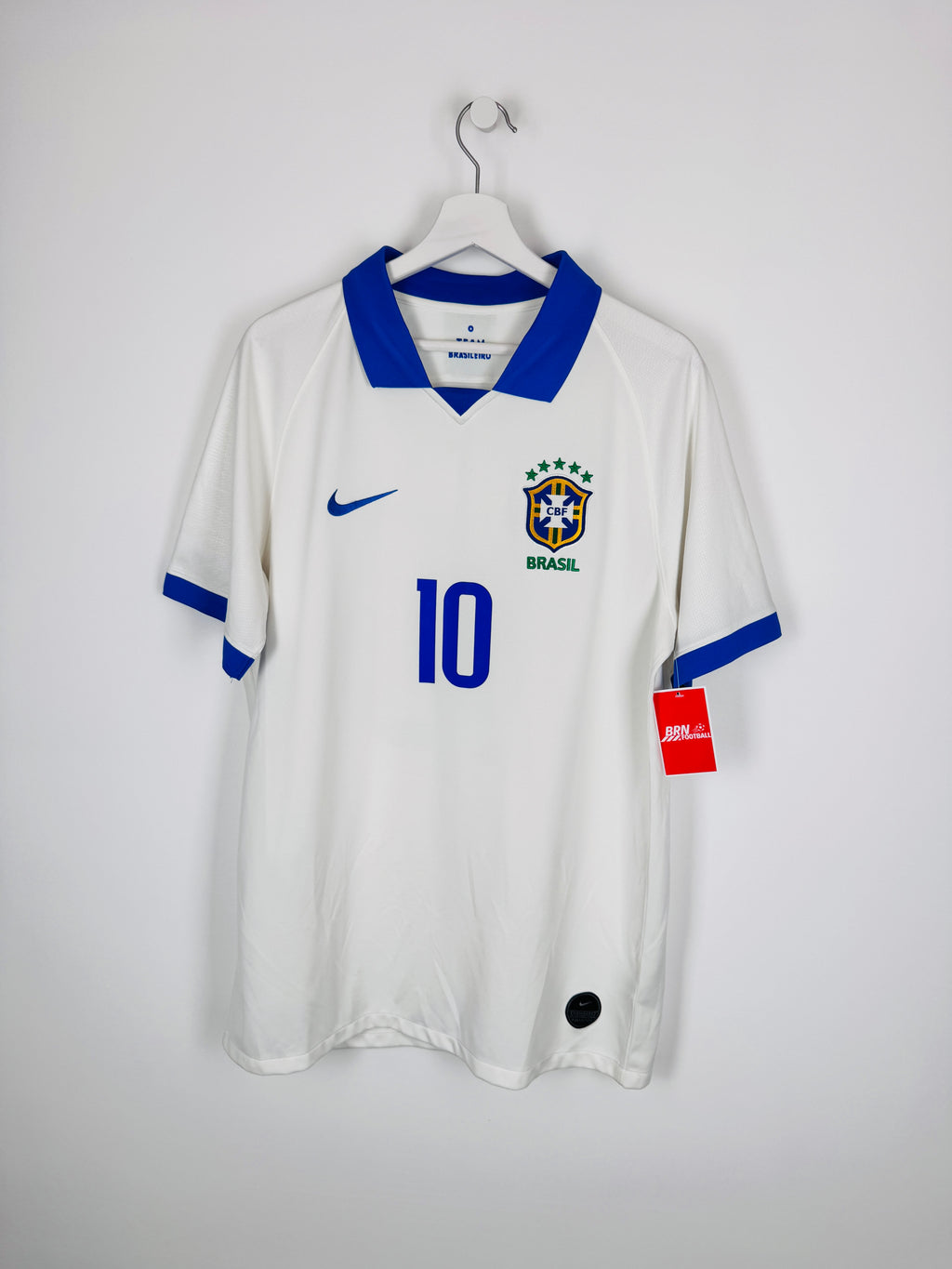 MAILLOT DE FOOTBALL BRÉSIL 2019/2020 EXTÉRIEUR - NEYMAR JR #10 (L)