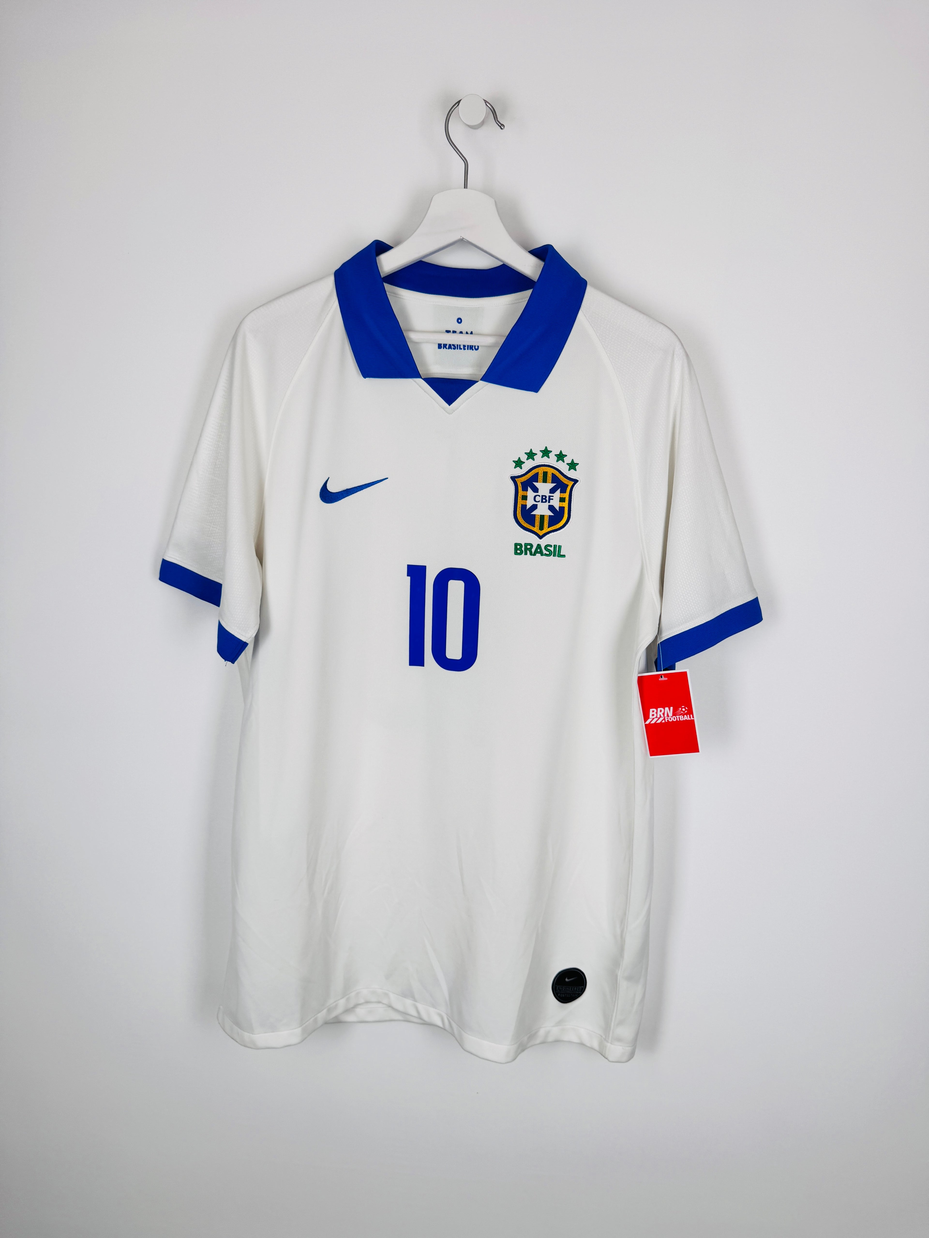 MAILLOT DE FOOTBALL BRÉSIL 2019/2020 EXTÉRIEUR - NEYMAR JR #10 (L)