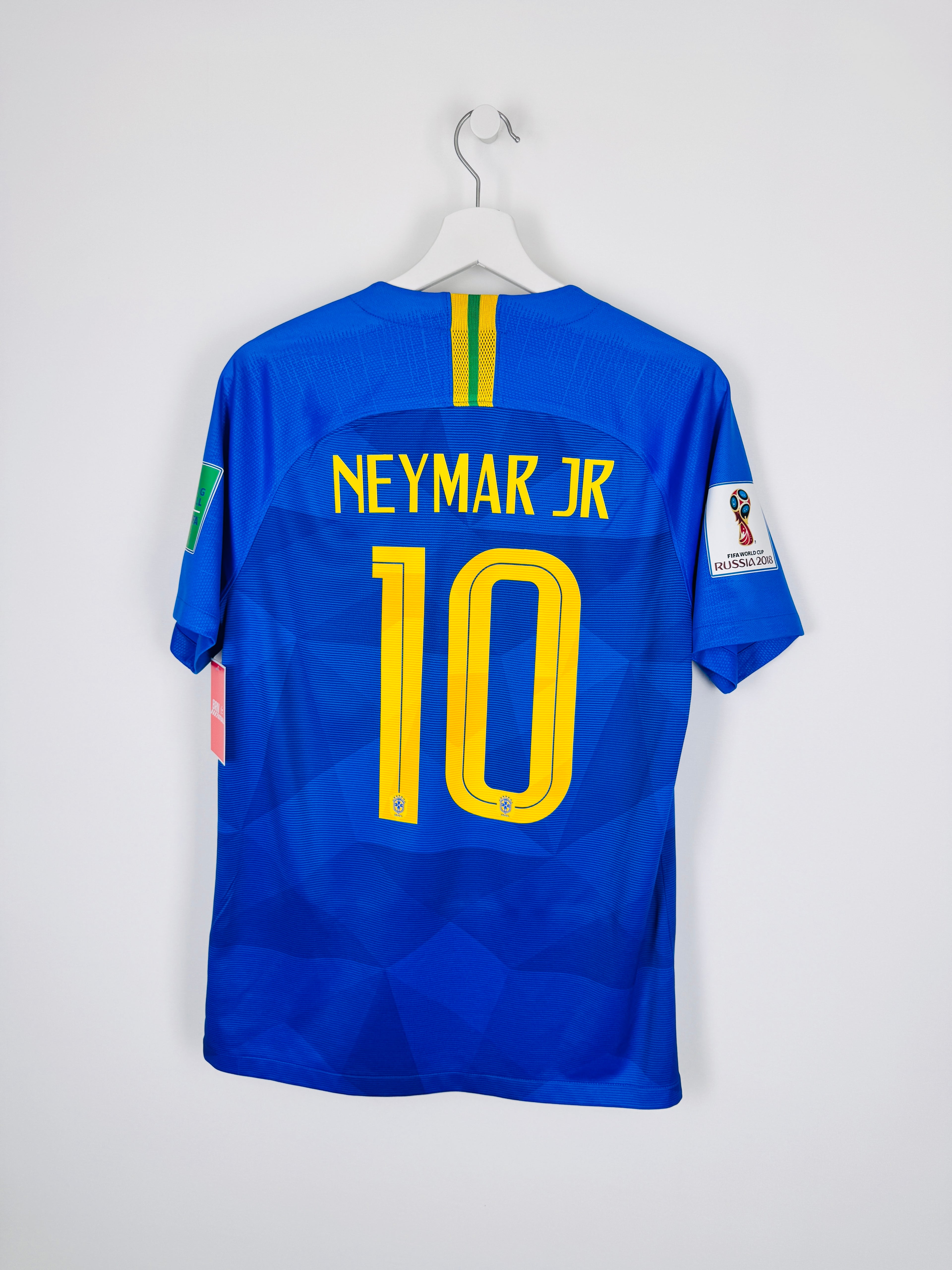 MAILLOT DE FOOTBALL BRÉSIL 2018 EXTÉRIEUR - NEYMAR JR #10 (S)