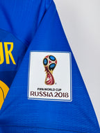 MAILLOT DE FOOTBALL BRÉSIL 2018 EXTÉRIEUR - NEYMAR JR #10 (S)