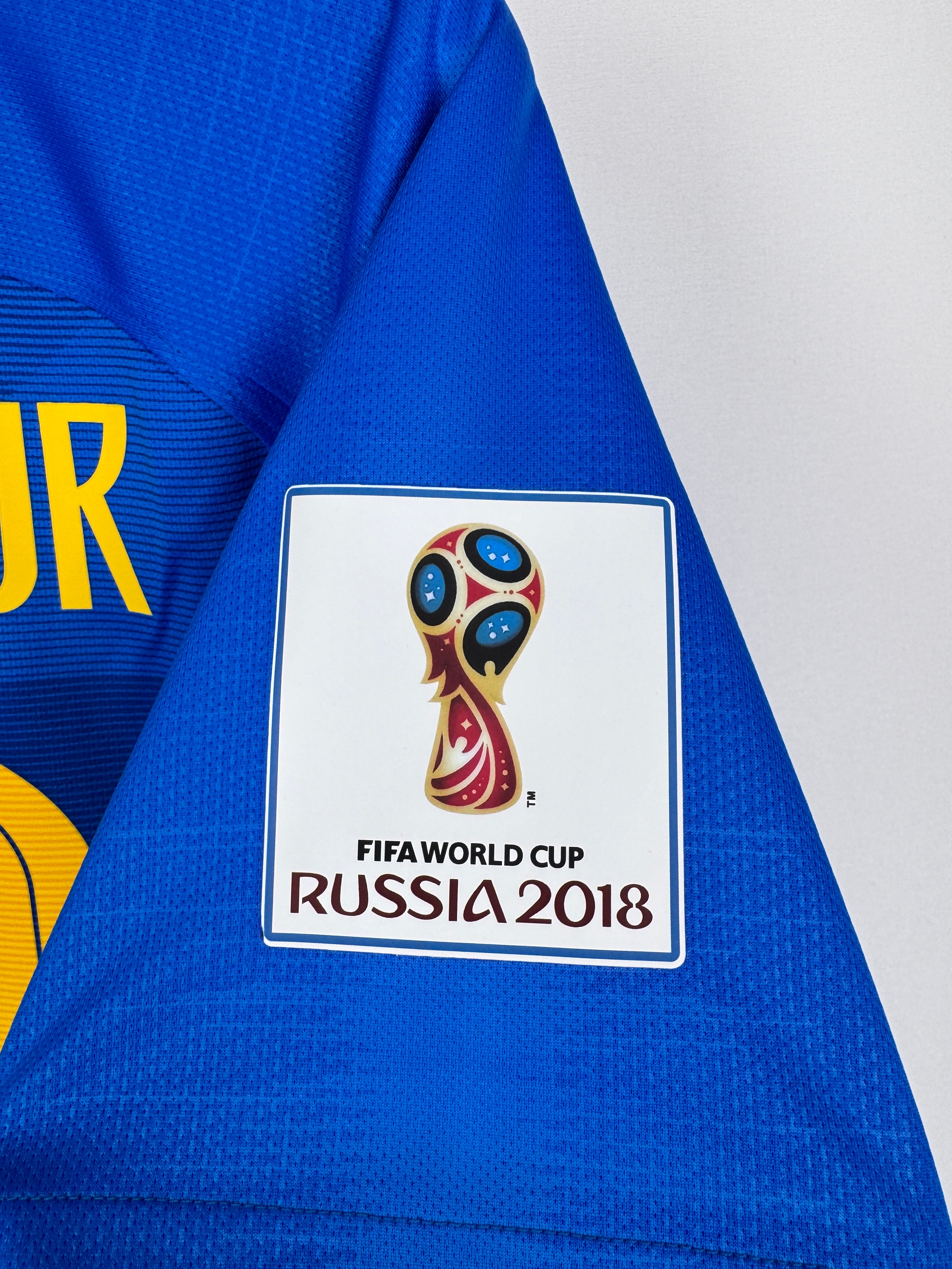 MAILLOT DE FOOTBALL BRÉSIL 2018 EXTÉRIEUR - NEYMAR JR #10 (S)