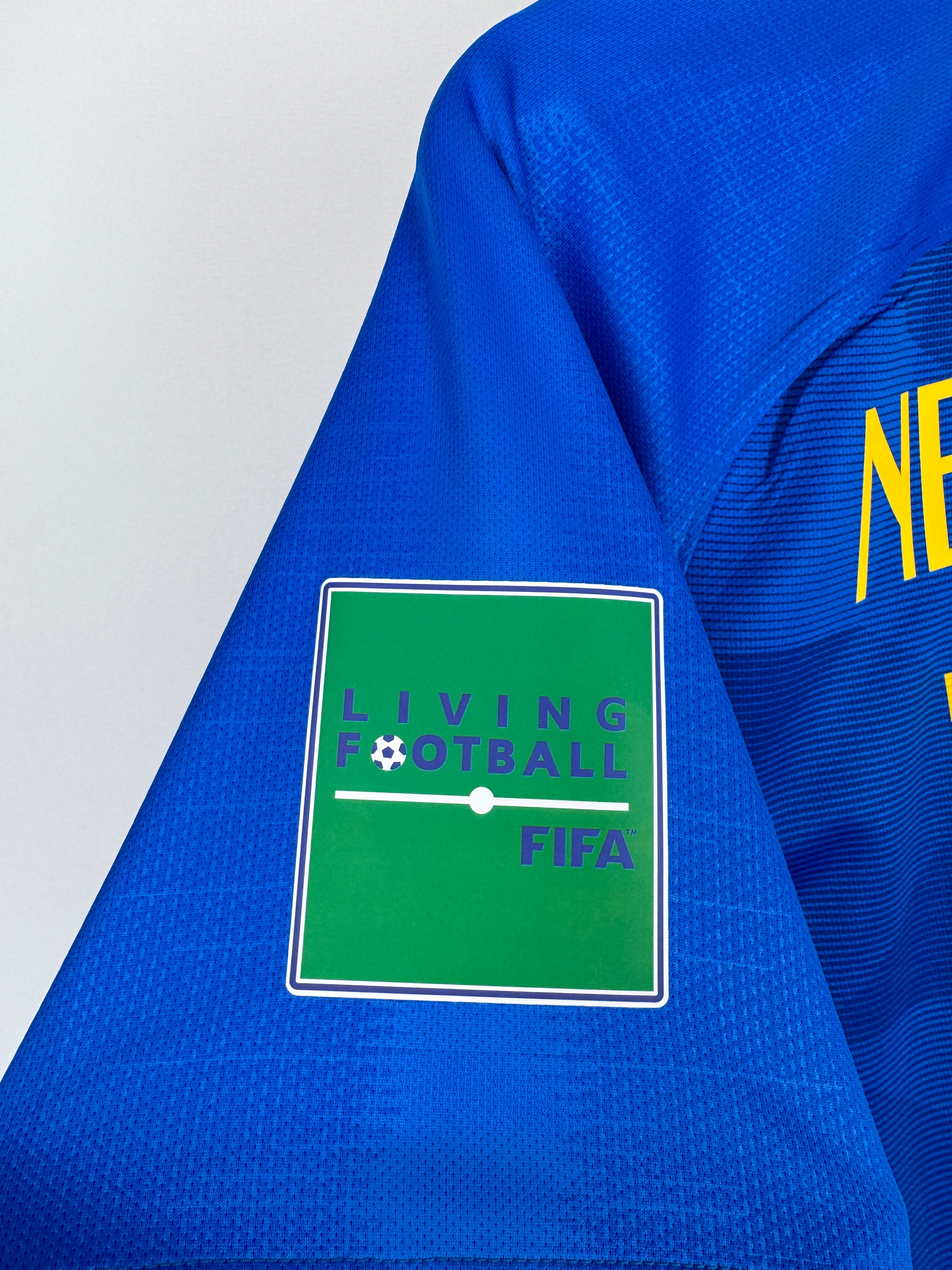 MAILLOT DE FOOTBALL BRÉSIL 2018 EXTÉRIEUR - NEYMAR JR #10 (S)