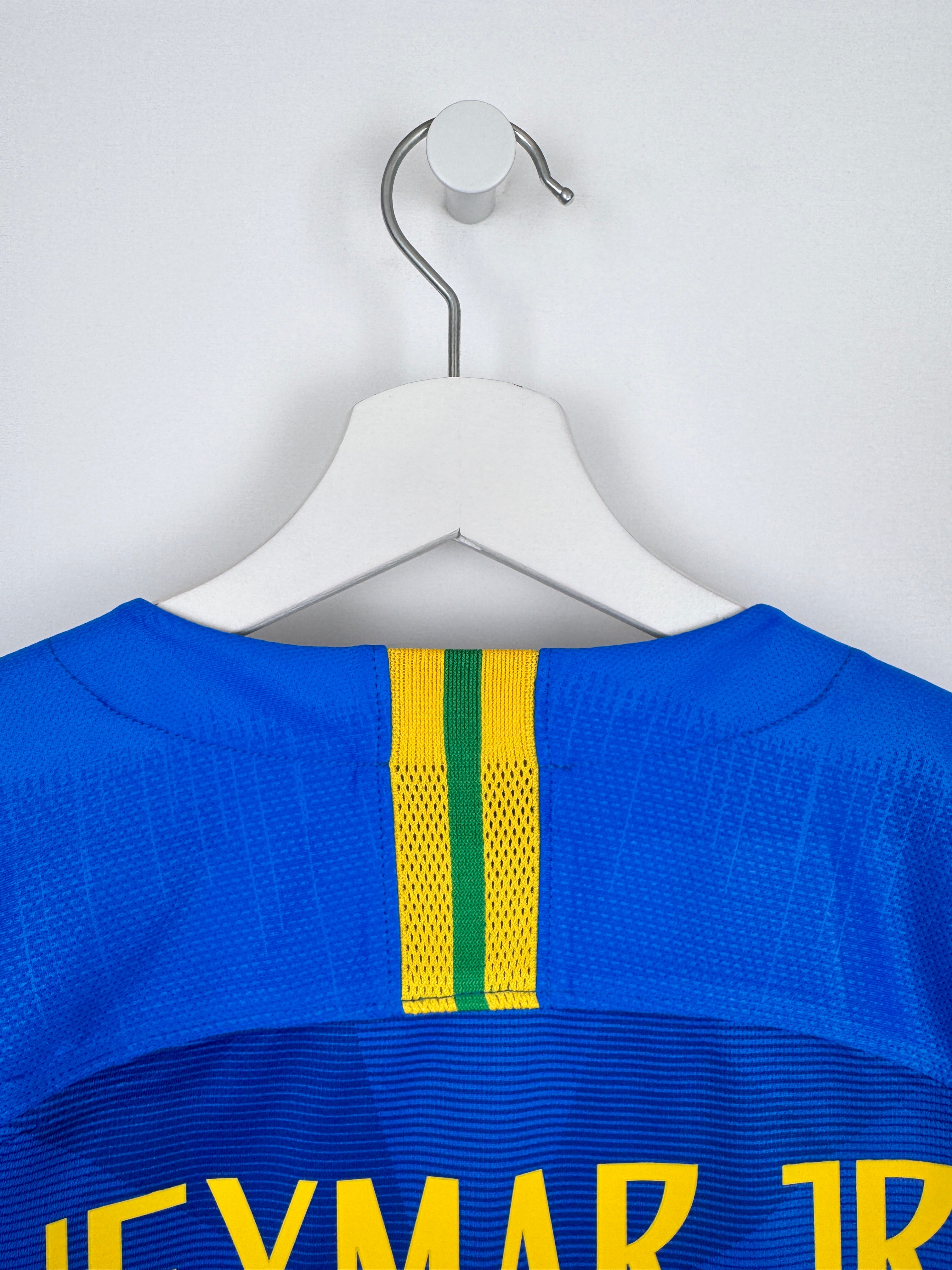 MAILLOT DE FOOTBALL BRÉSIL 2018 EXTÉRIEUR - NEYMAR JR #10 (S)