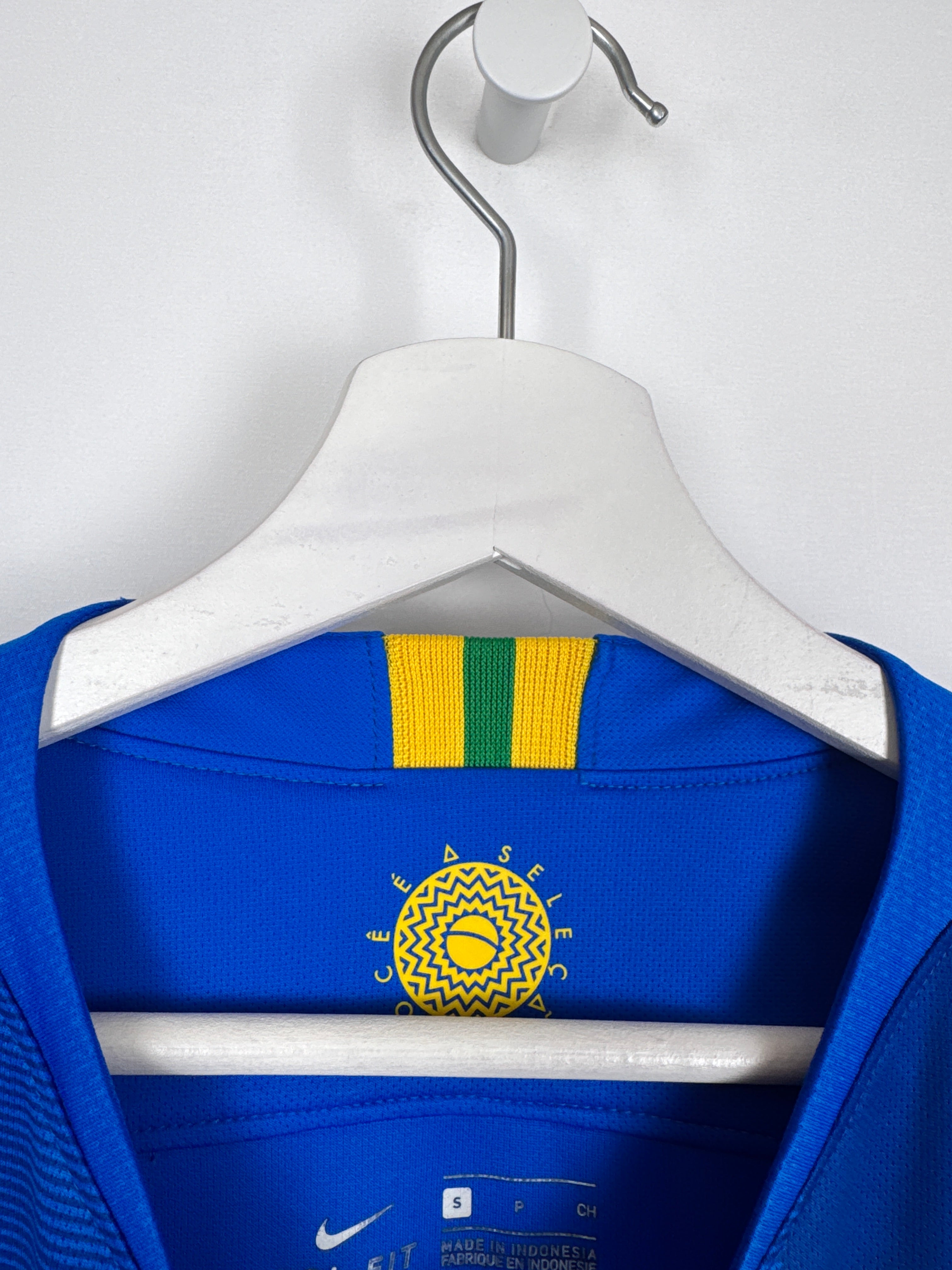 MAILLOT DE FOOTBALL BRÉSIL 2018 EXTÉRIEUR - NEYMAR JR #10 (S)