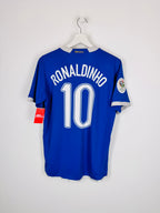 MAILLOT DE FOOTBALL BRÉSIL 2006 EXTÉRIEUR - RONALDINHO #10 (M)