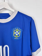 MAILLOT DE FOOTBALL BRÉSIL 2006 EXTÉRIEUR - RONALDINHO #10 (M)