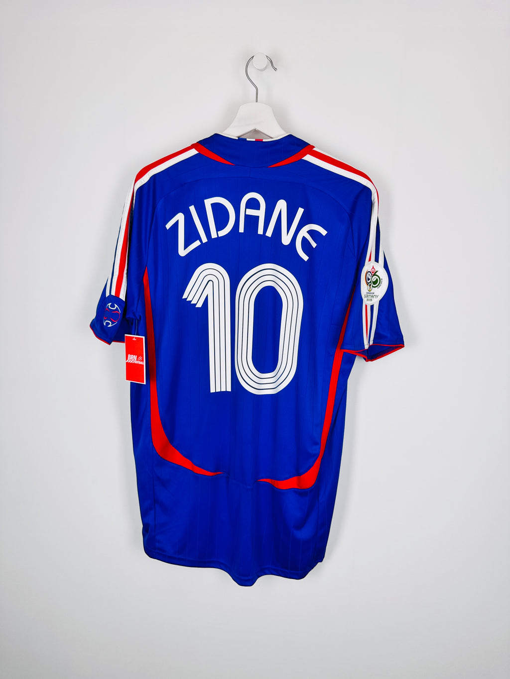 MAILLOT DE FOOTBALL ÉQUIPE DE FRANCE 2006 DOMICILE - ZINÉDINE ZIDANE #10 (L)
