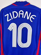MAILLOT DE FOOTBALL ÉQUIPE DE FRANCE 2006 DOMICILE - ZINÉDINE ZIDANE #10 (L)