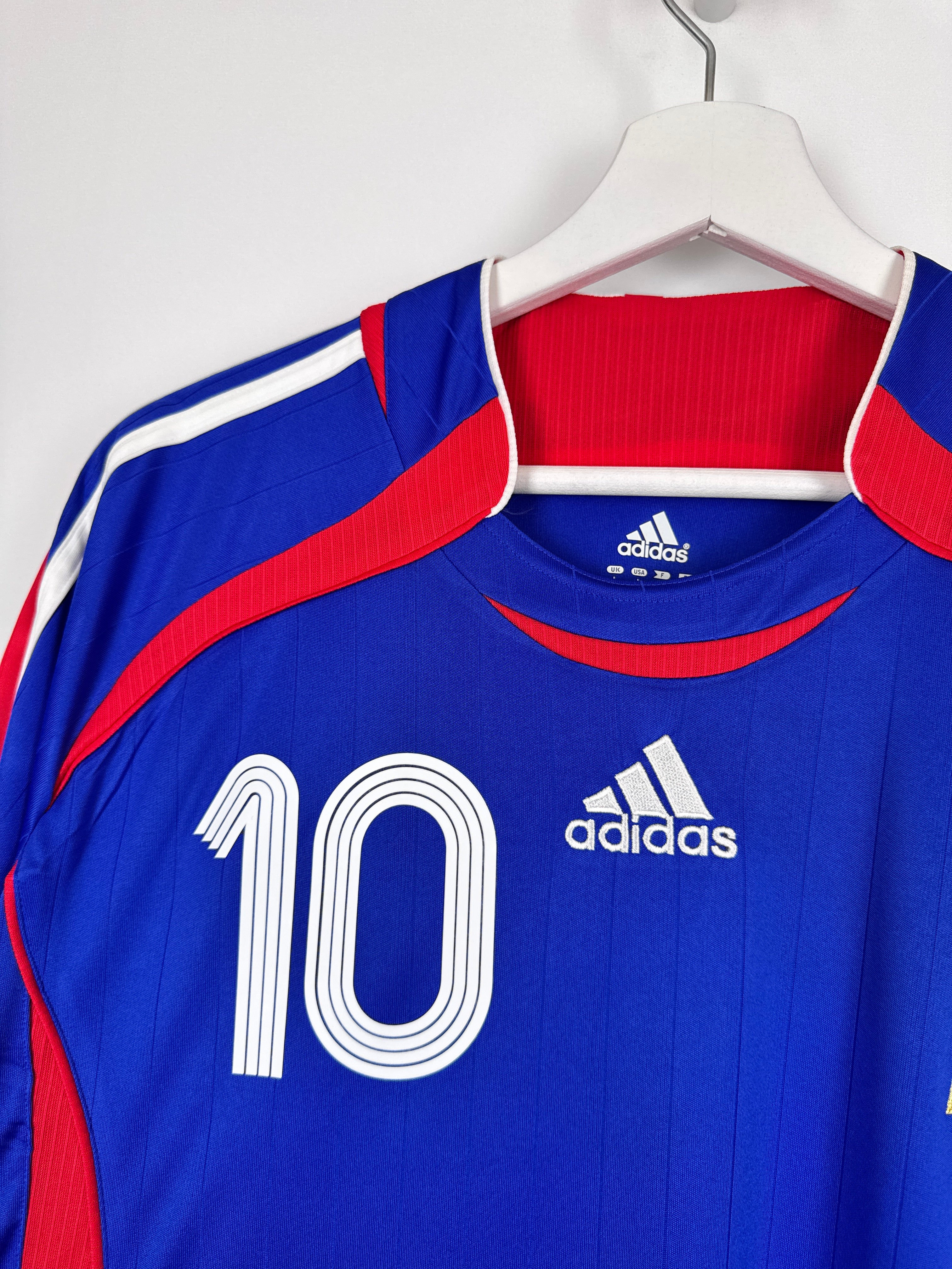 MAILLOT DE FOOTBALL ÉQUIPE DE FRANCE 2006 DOMICILE - ZINÉDINE ZIDANE #10 (L)