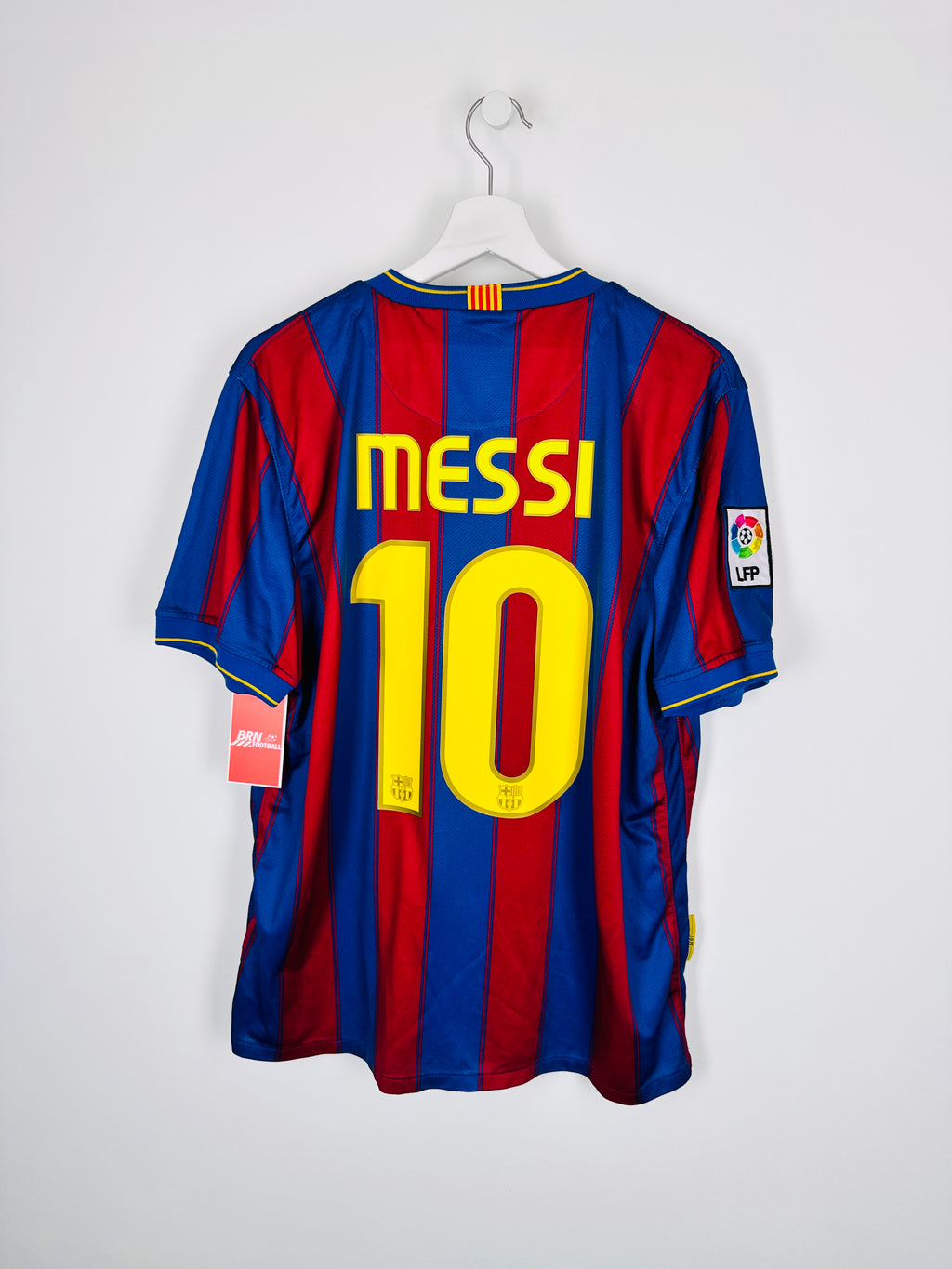 MAILLOT DE FOOTBALL BARCELONE 2009/2010 DOMICILE - LEO MESSI #10 (L)