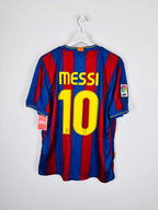 MAILLOT DE FOOTBALL BARCELONE 2009/2010 DOMICILE - LEO MESSI #10 (L)