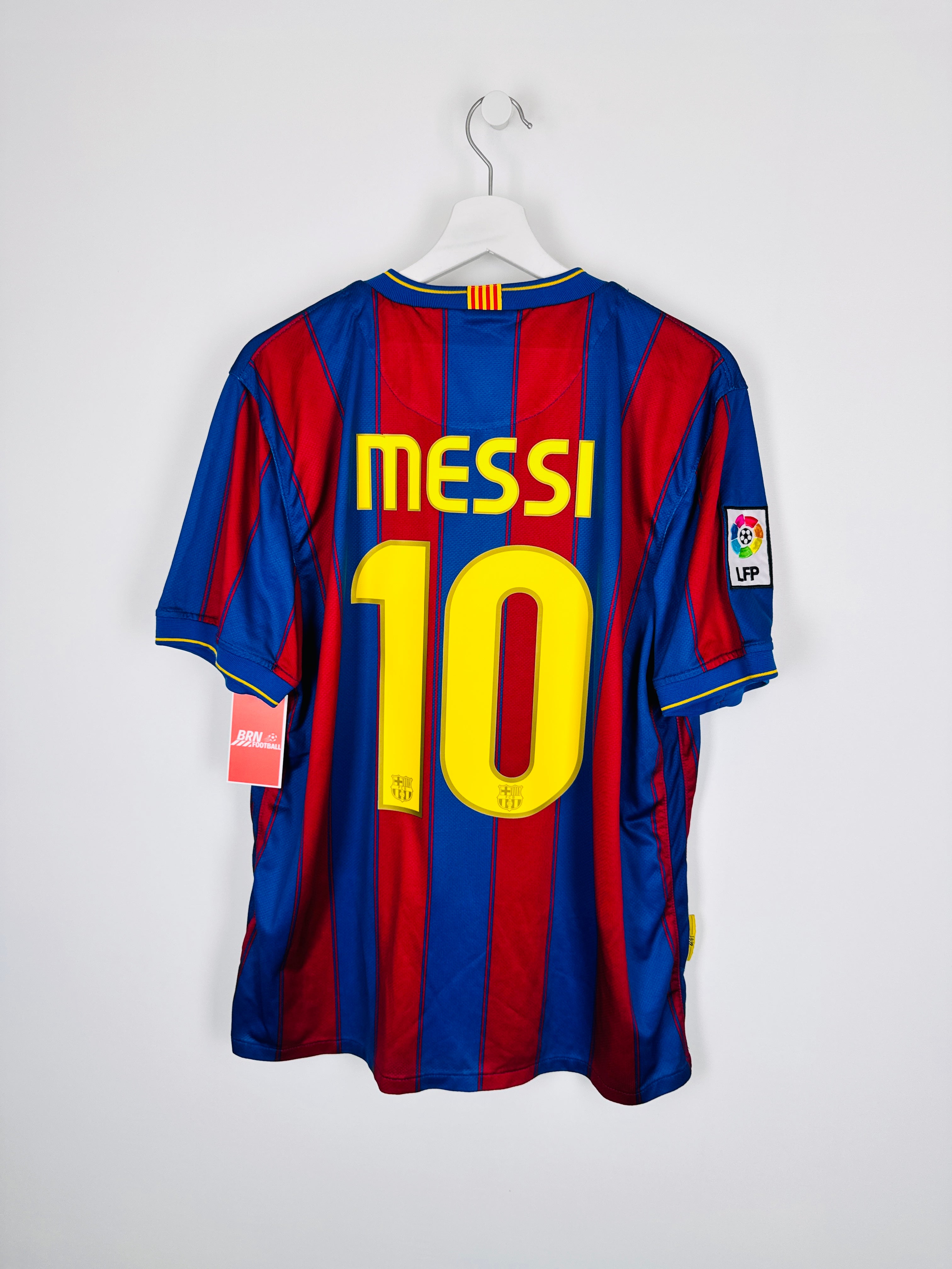 MAILLOT DE FOOTBALL BARCELONE 2009/2010 DOMICILE - LEO MESSI #10 (L)