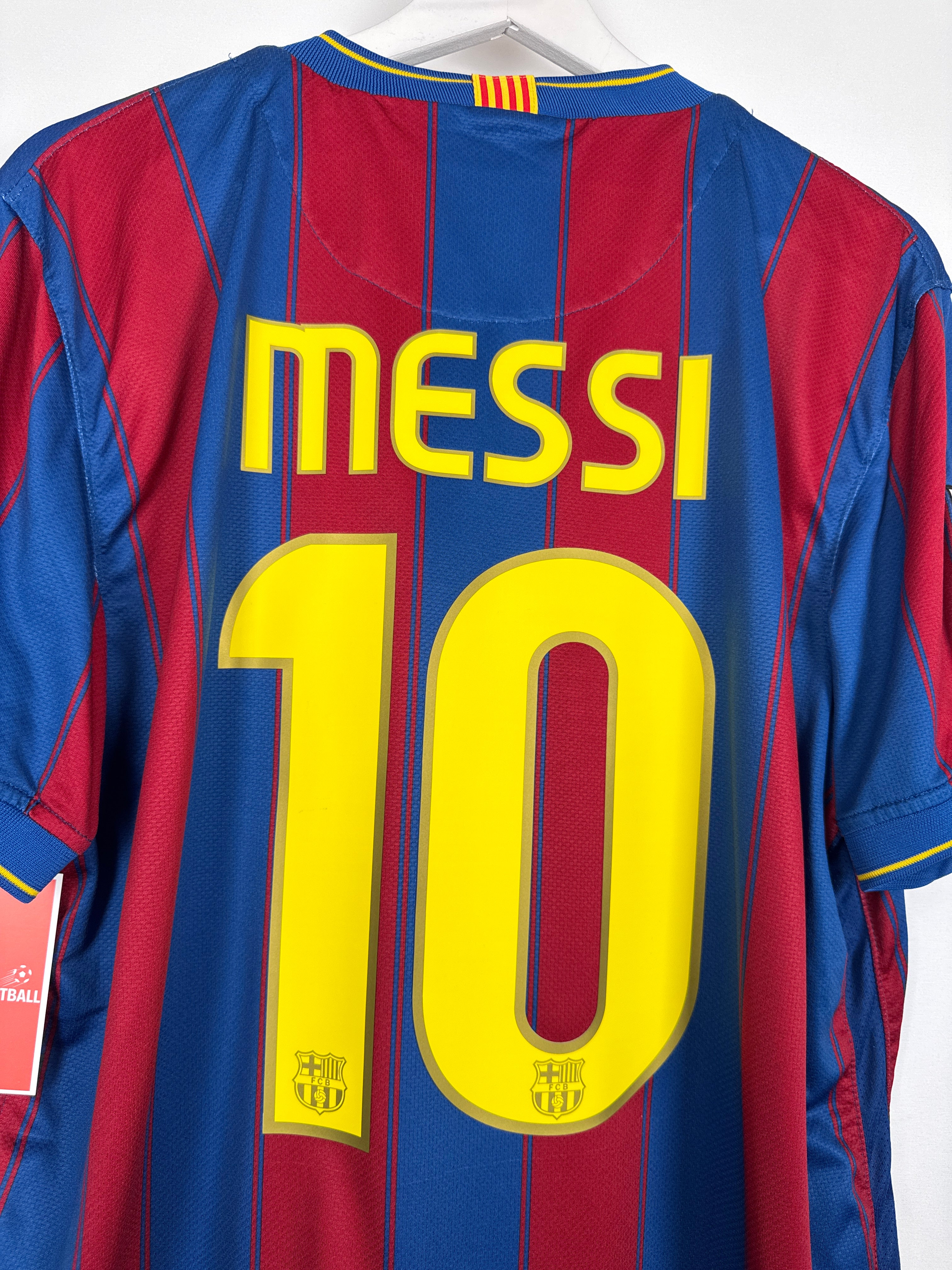 MAILLOT DE FOOTBALL BARCELONE 2009/2010 DOMICILE - LEO MESSI #10 (L)