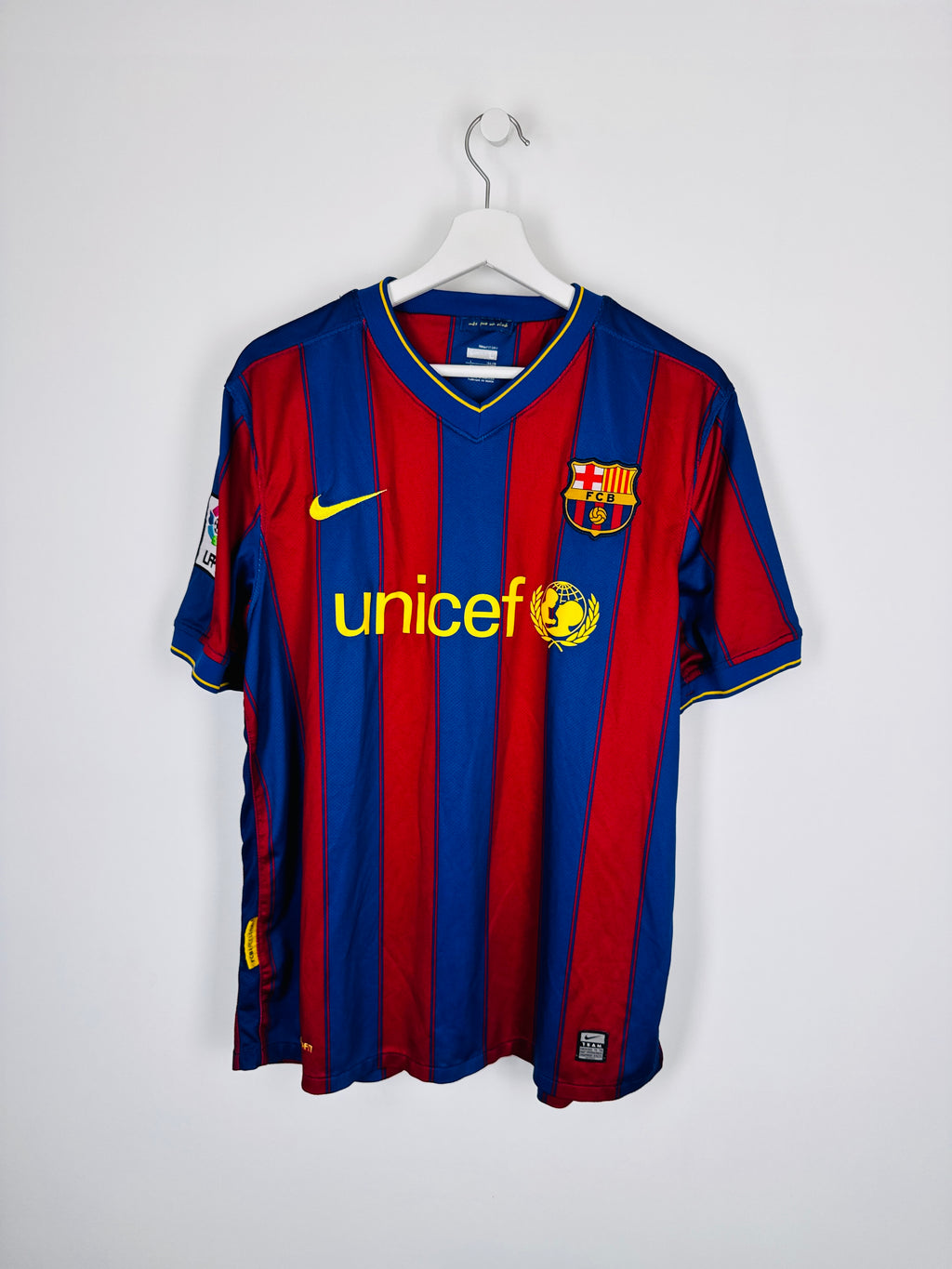 MAILLOT DE FOOTBALL BARCELONE 2009/2010 DOMICILE - LEO MESSI #10 (L)