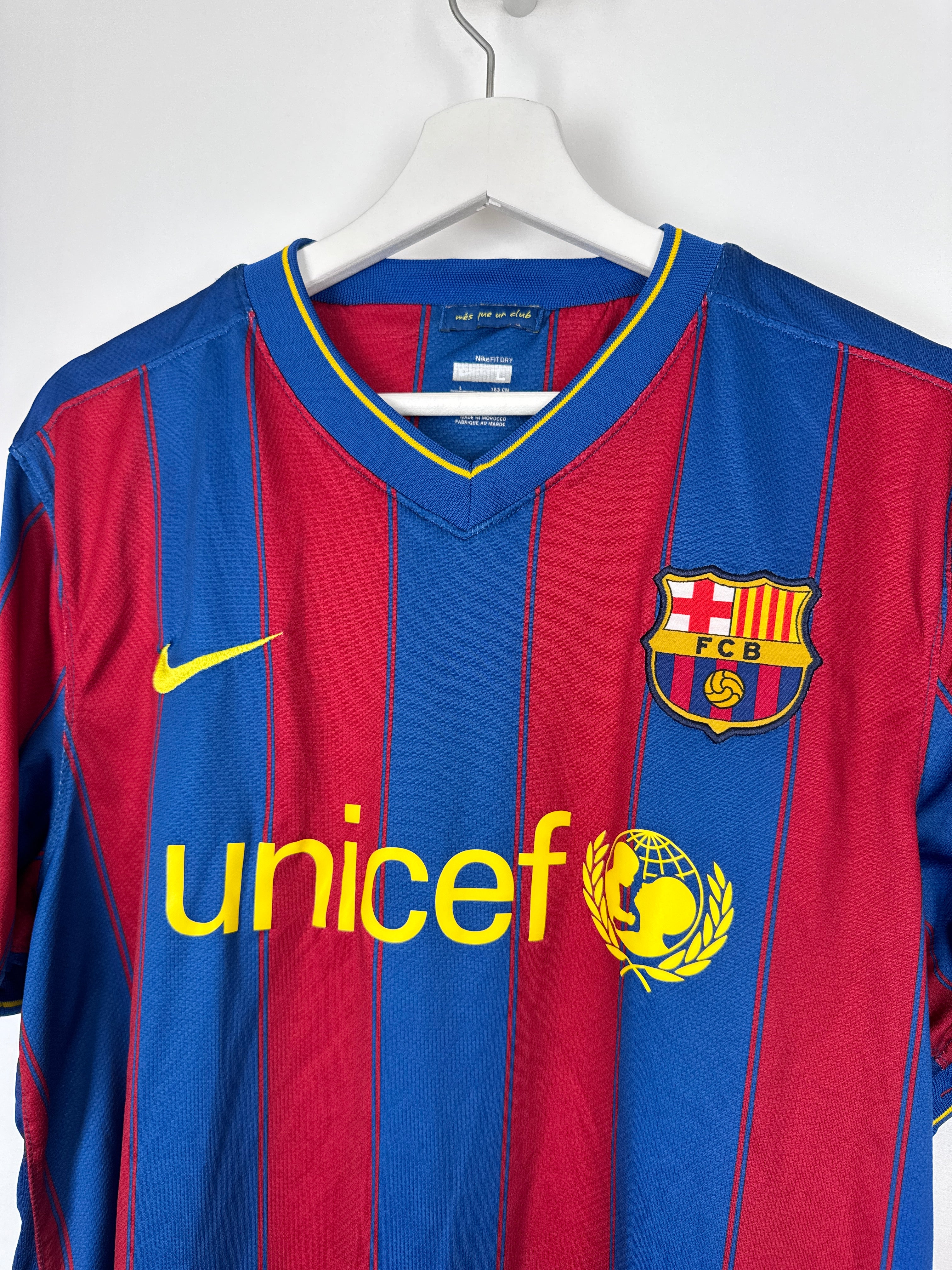 MAILLOT DE FOOTBALL BARCELONE 2009/2010 DOMICILE - LEO MESSI #10 (L)