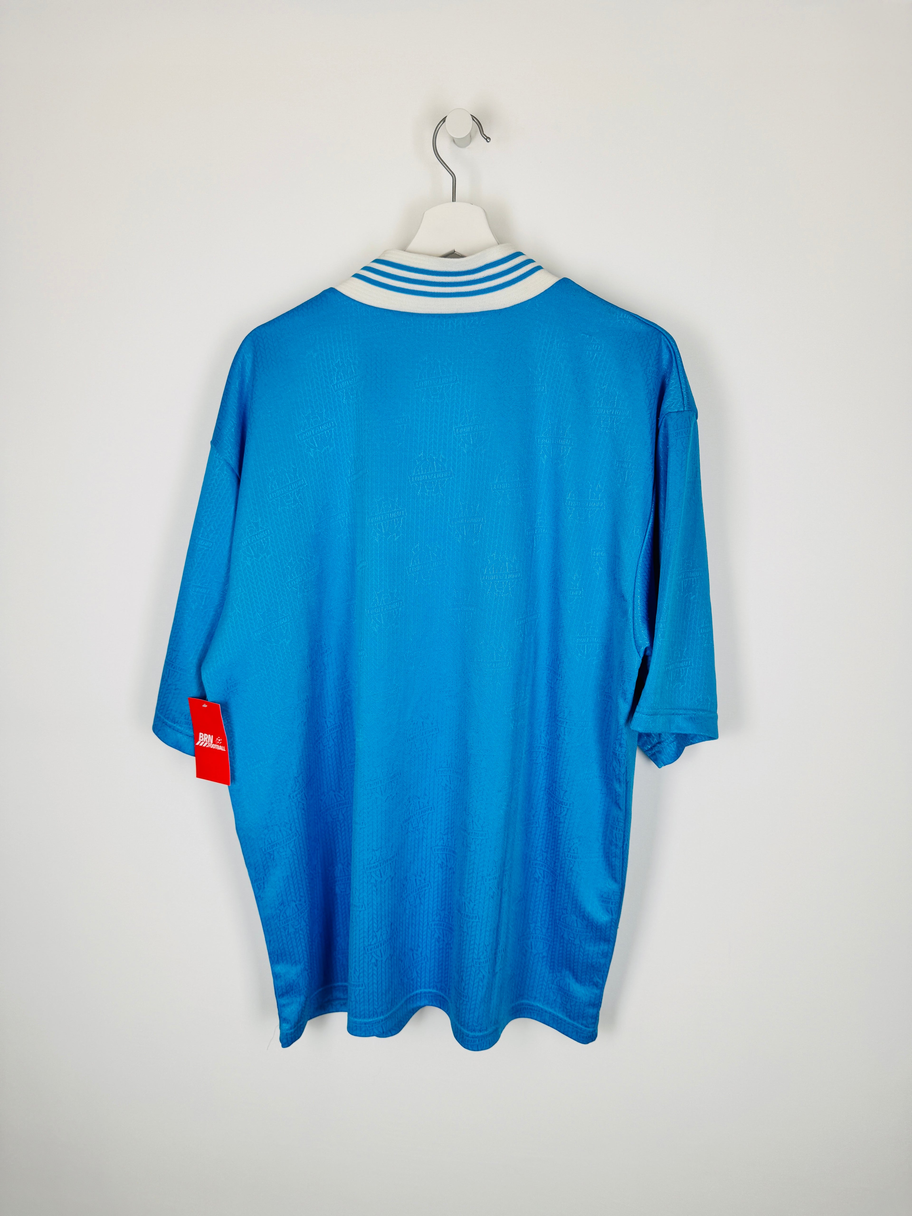 OLYMPIQUE DE MARSEILLE 1997/1998 AWAY FOOTBALL JERSEY PRO STOCK (XL)