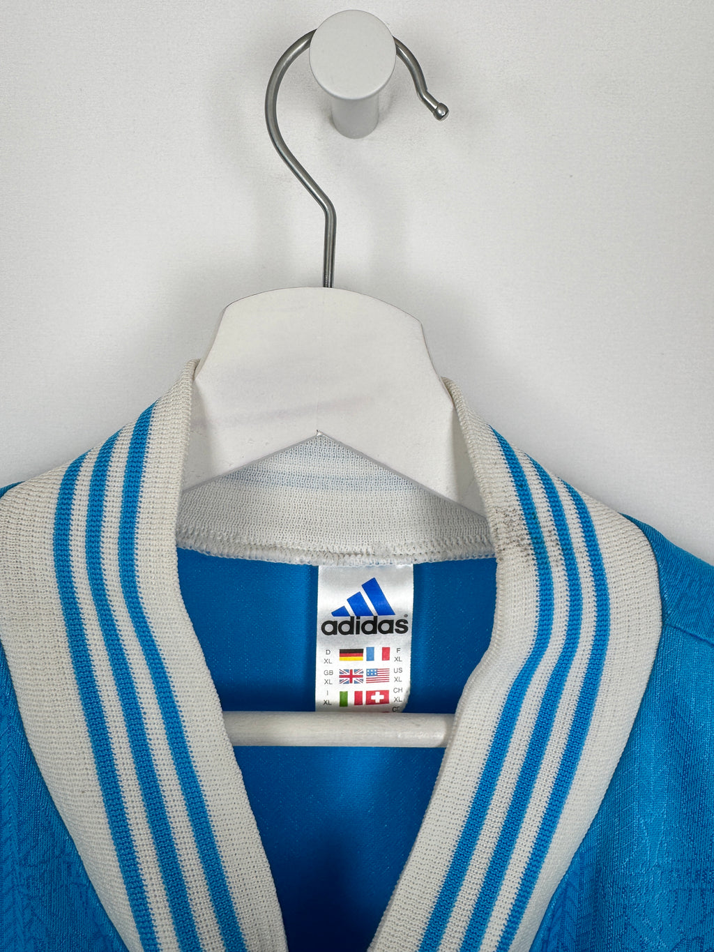 OLYMPIQUE DE MARSEILLE 1997/1998 AWAY FOOTBALL JERSEY PRO STOCK (XL)