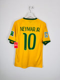 MAILLOT DE FOOTBALL BRÉSIL 2014 DOMICILE - NEYMAR JR #10 (S)