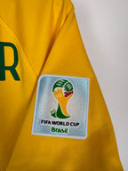 MAILLOT DE FOOTBALL BRÉSIL 2014 DOMICILE - NEYMAR JR #10 (S)