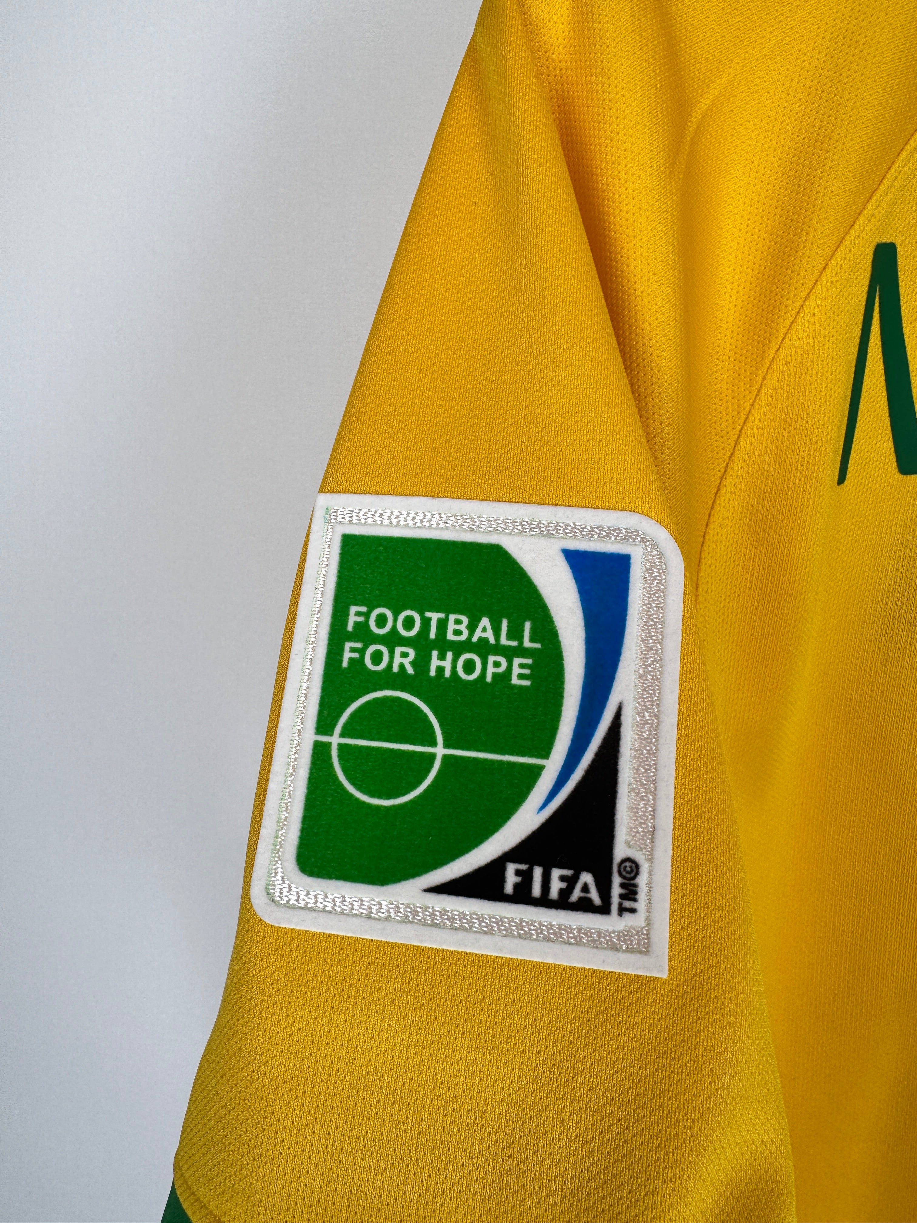 MAILLOT DE FOOTBALL BRÉSIL 2014 DOMICILE - NEYMAR JR #10 (S)