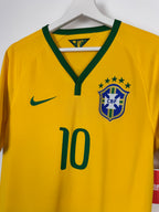 MAILLOT DE FOOTBALL BRÉSIL 2014 DOMICILE - NEYMAR JR #10 (S)