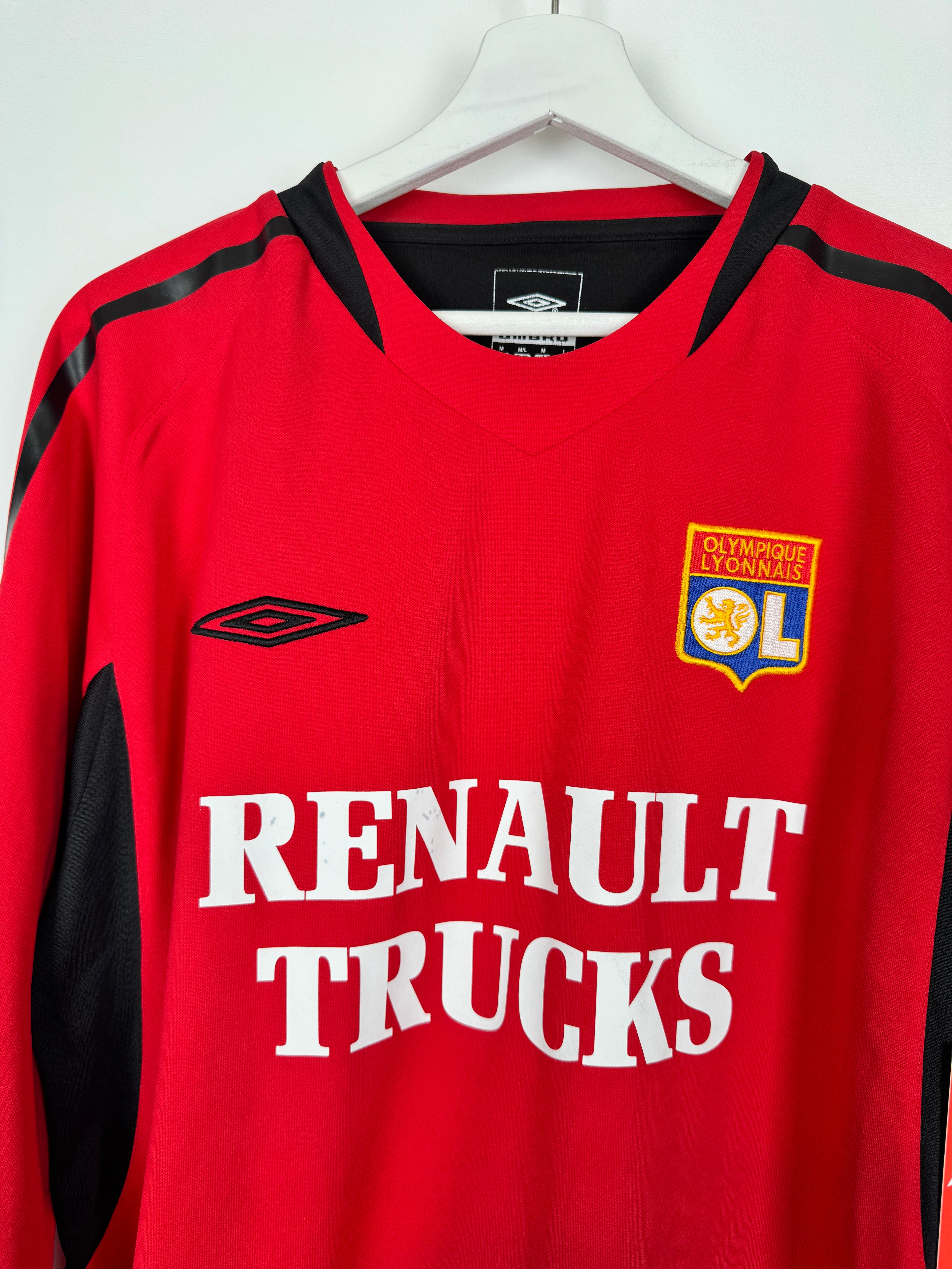 OLYMPIQUE LYONNAIS 2005/2006 GOALKEEPER LONG SLEEVE FOOTBALL SHIRT (M)