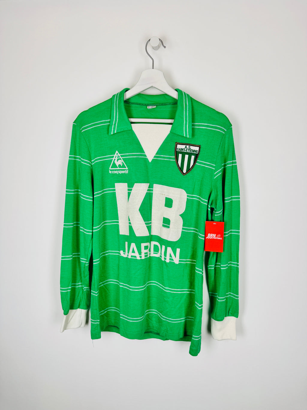 CAMISETA DE FÚTBOL SAINT-ETIENNE 1981/1984 LOCAL KB JARDÍN MANGA LARGA (M)
