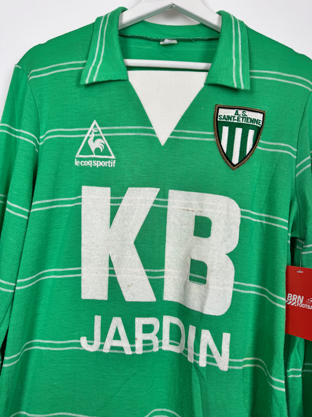 CAMISETA DE FÚTBOL SAINT-ETIENNE 1981/1984 LOCAL KB JARDÍN MANGA LARGA (M)
