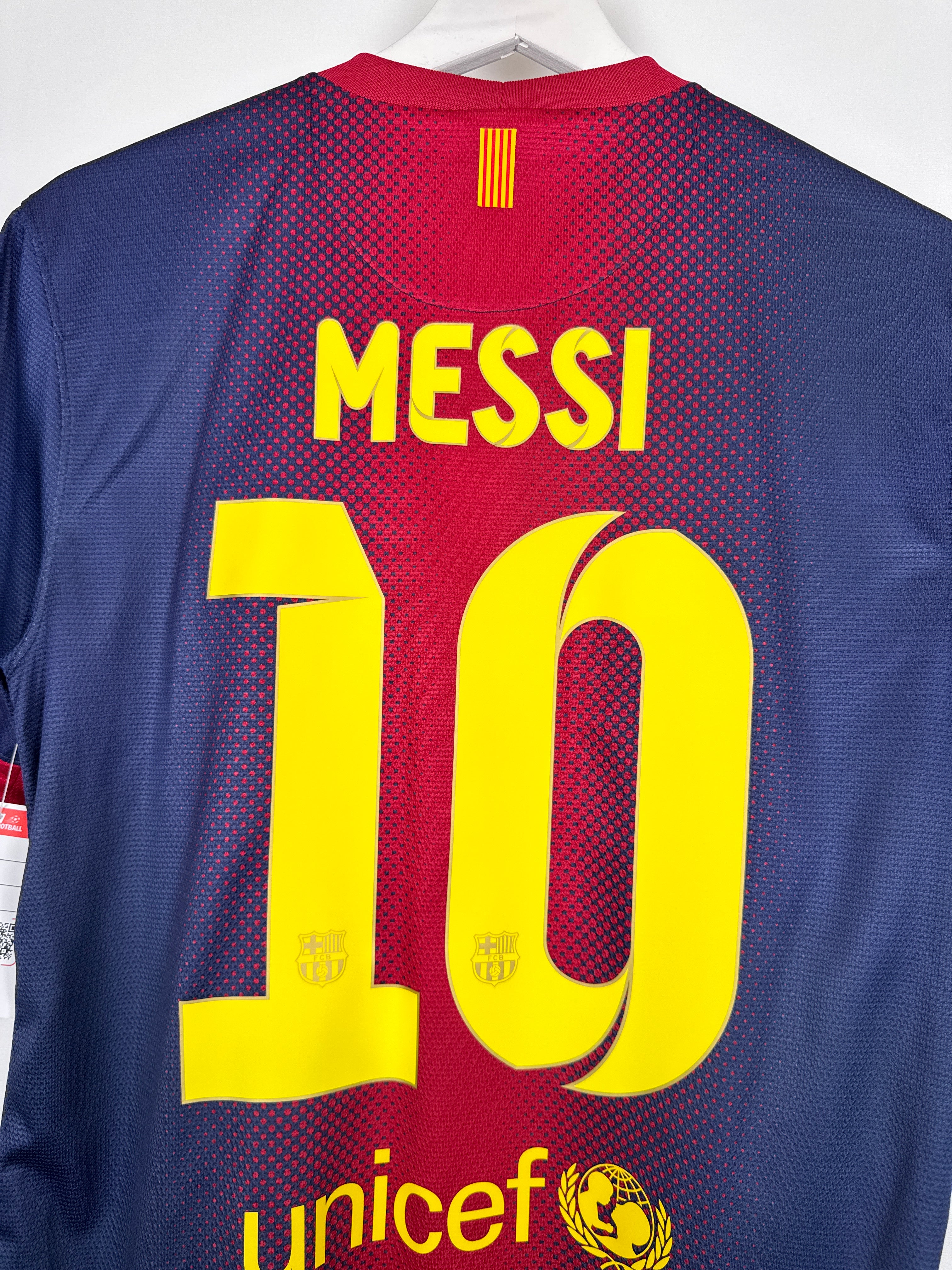 MAILLOT DE FOOTBALL BARCELONE 2012/2013 DOMICILE - LEO MESSI #10 (S)