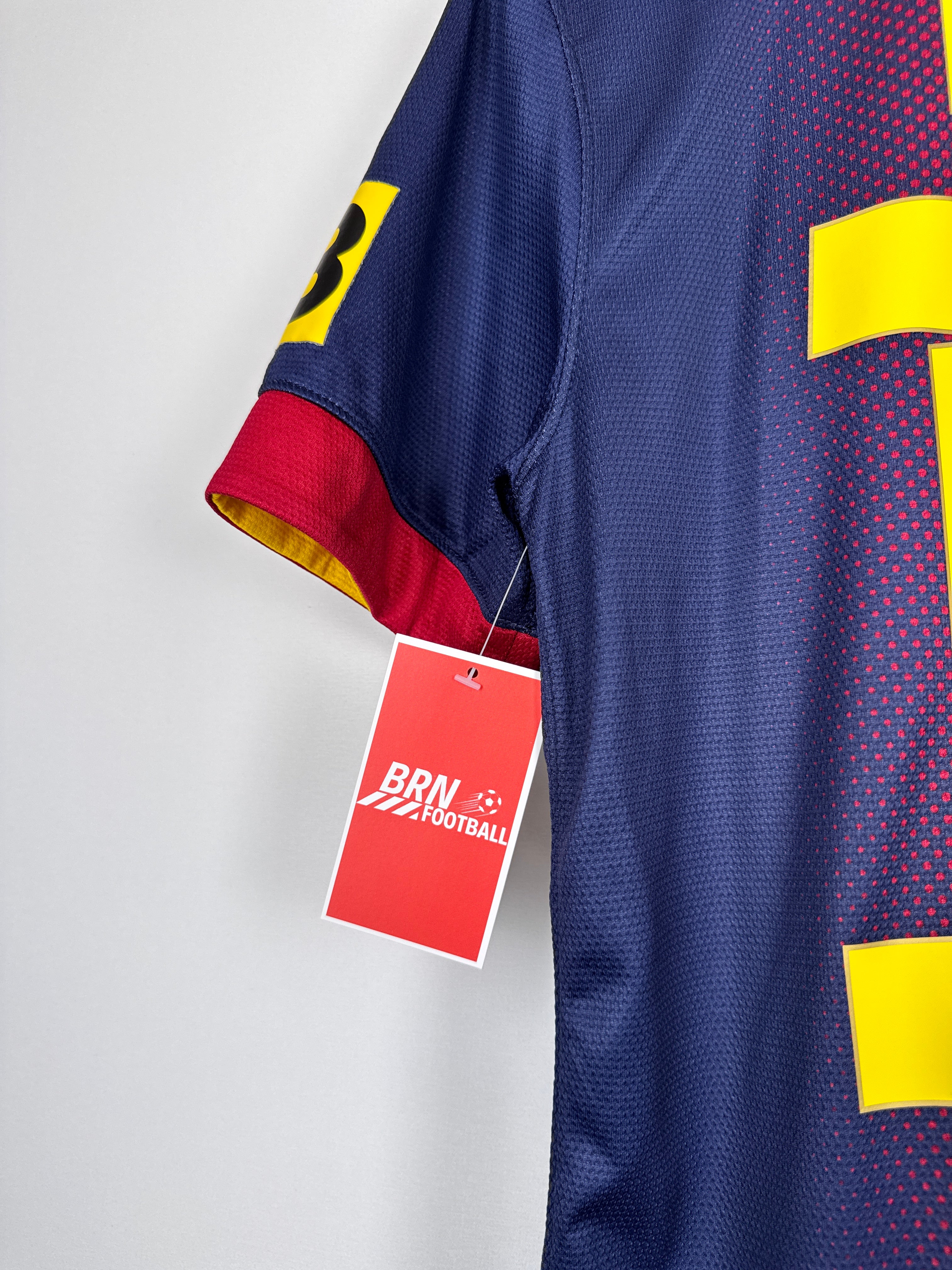 MAILLOT DE FOOTBALL BARCELONE 2012/2013 DOMICILE - LEO MESSI #10 (S)