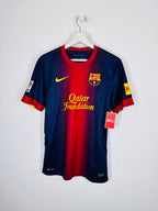 MAILLOT DE FOOTBALL BARCELONE 2012/2013 DOMICILE - LEO MESSI #10 (S)