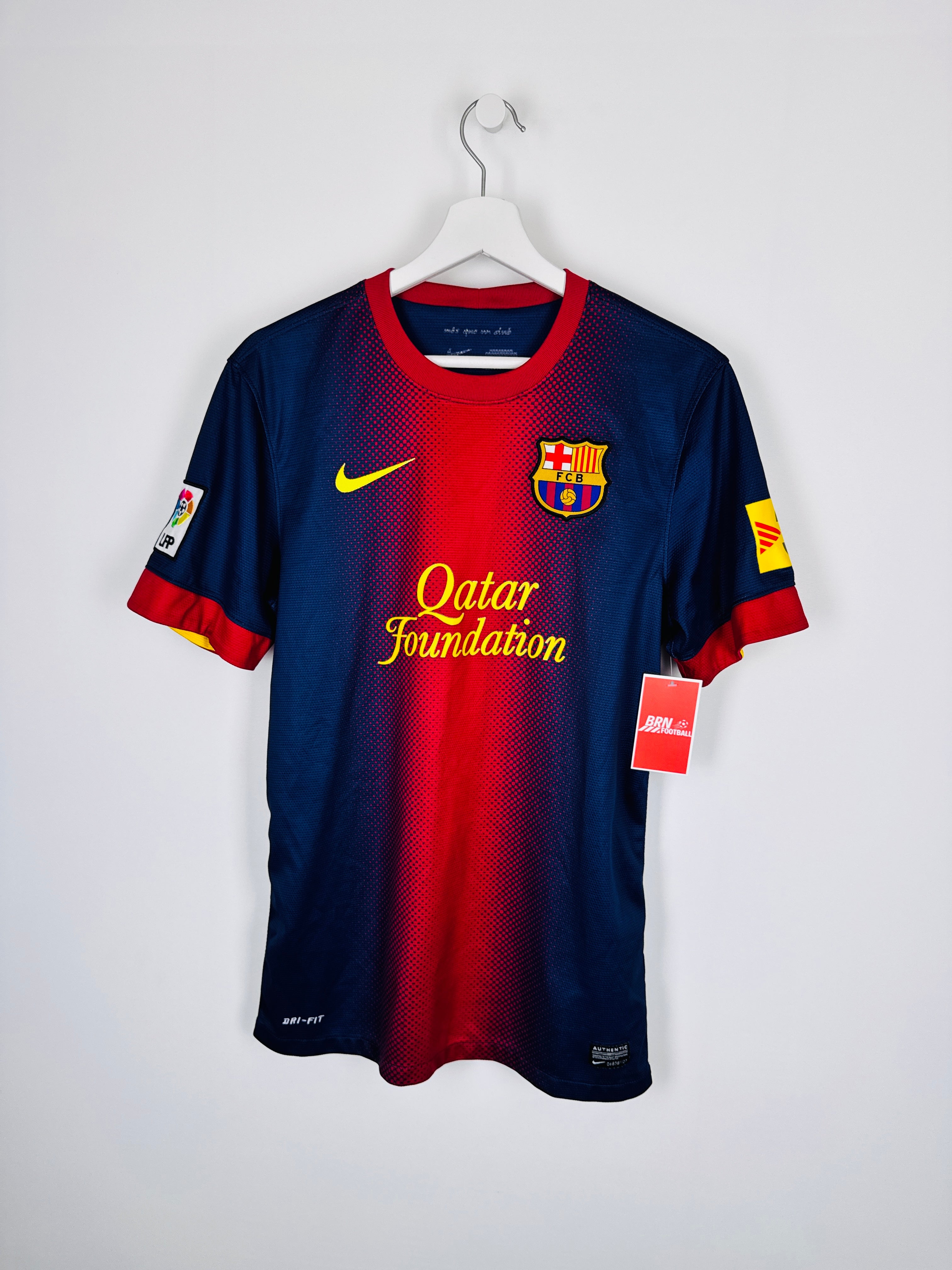 MAILLOT DE FOOTBALL BARCELONE 2012/2013 DOMICILE - LEO MESSI #10 (S)