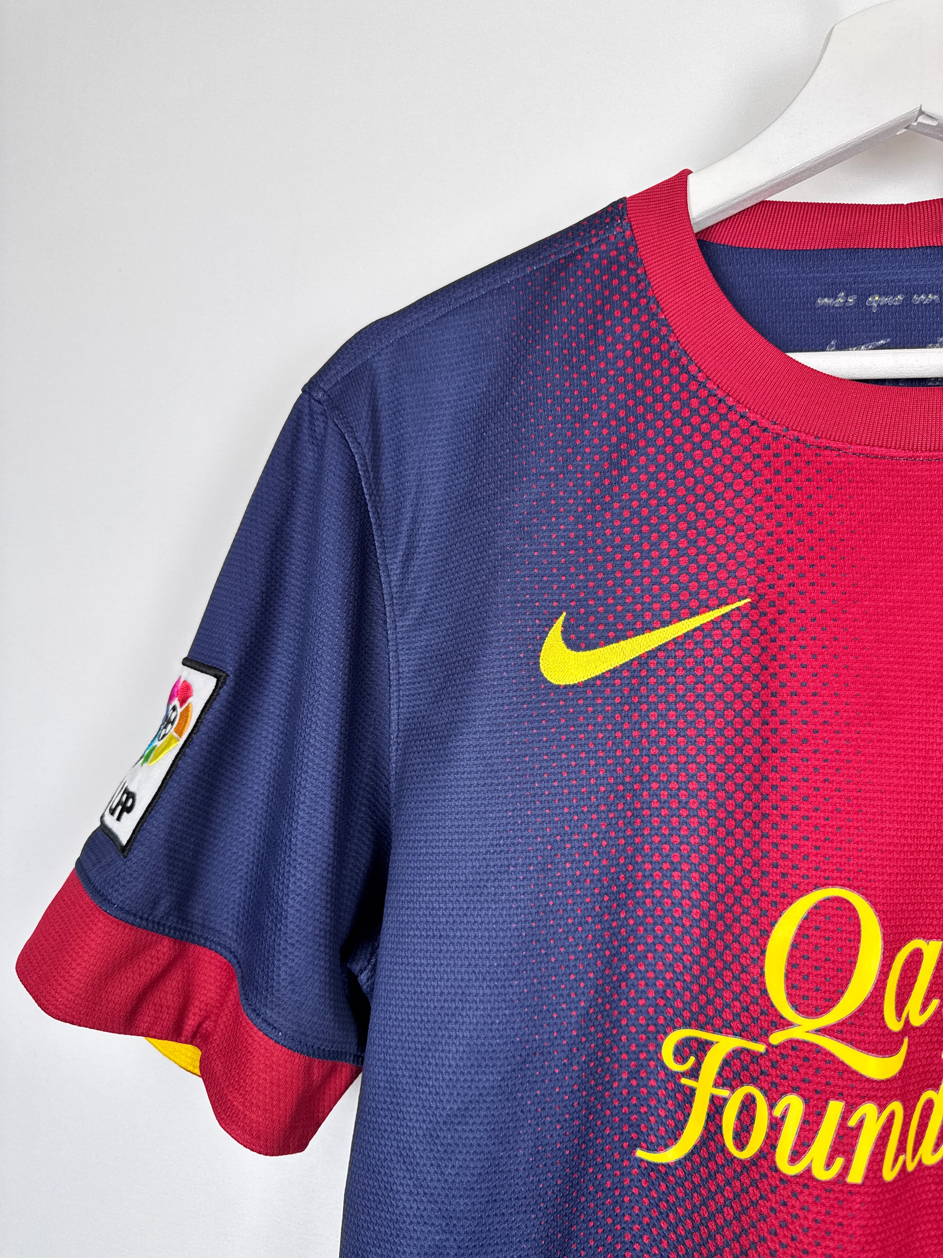 MAILLOT DE FOOTBALL BARCELONE 2012/2013 DOMICILE - LEO MESSI #10 (S)