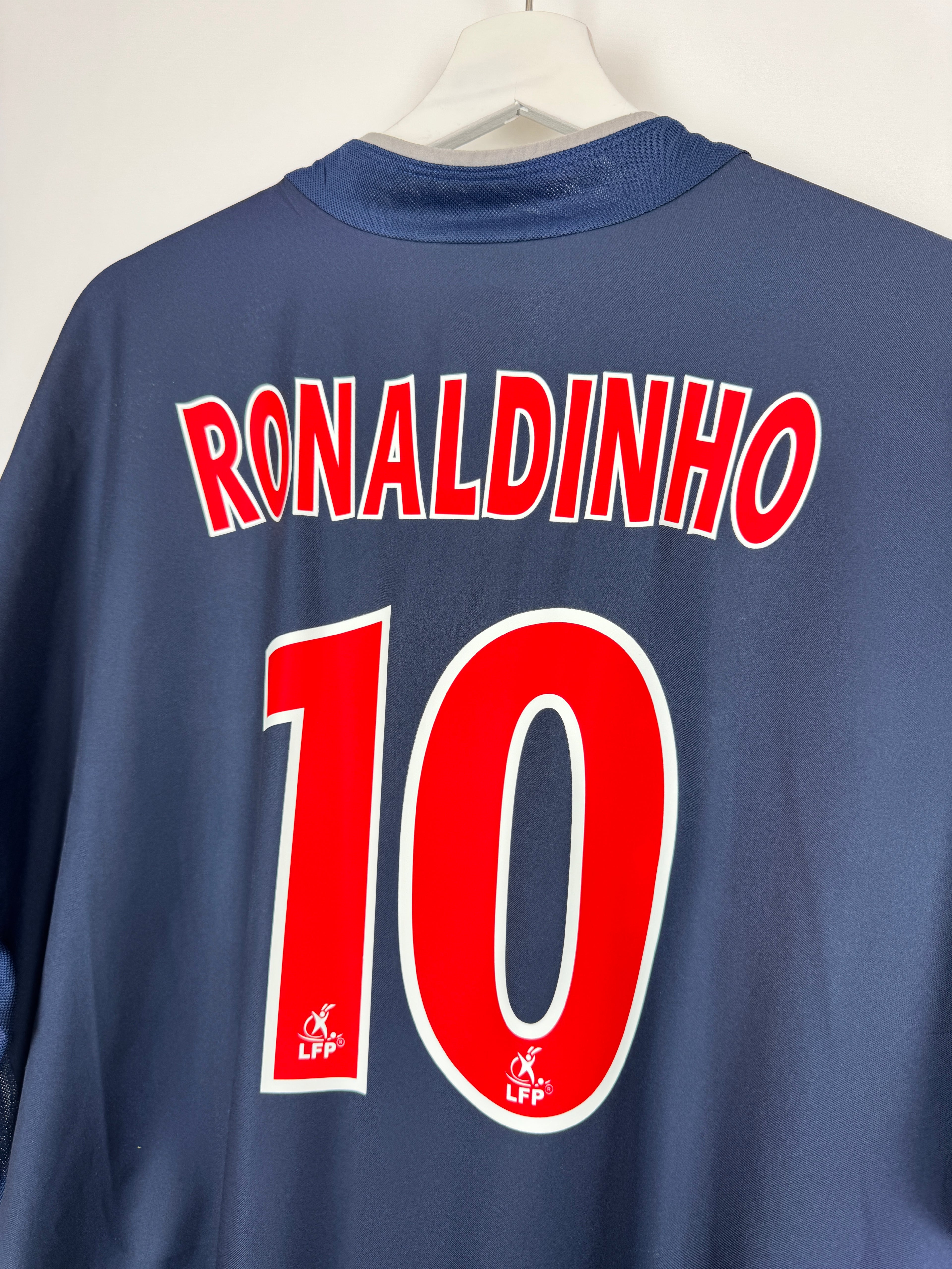 MAILLOT DE FOOTBALL PSG 2002/2003 DOMICILE - RONALDINHO #10 (XL)