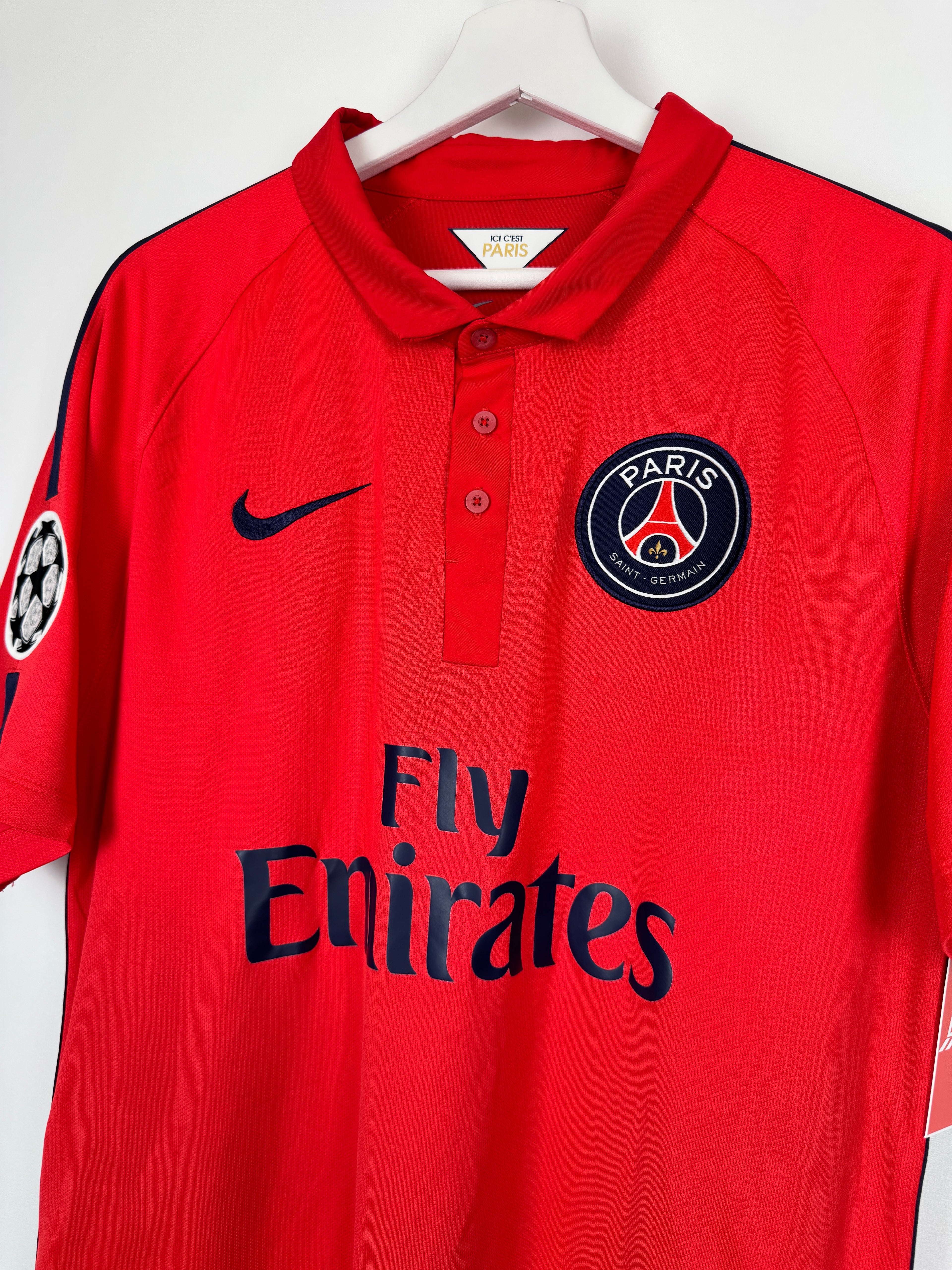 MAILLOT DE FOOTBALL PSG 2014/2015 THIRD - THIAGO SILVA #2 (L)