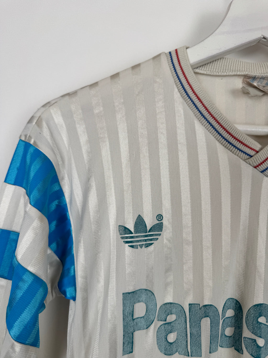 OLYMPIQUE DE MARSEILLE FOOTBALL SHIRT 1989/1991 HOME PANASONIC (XS)