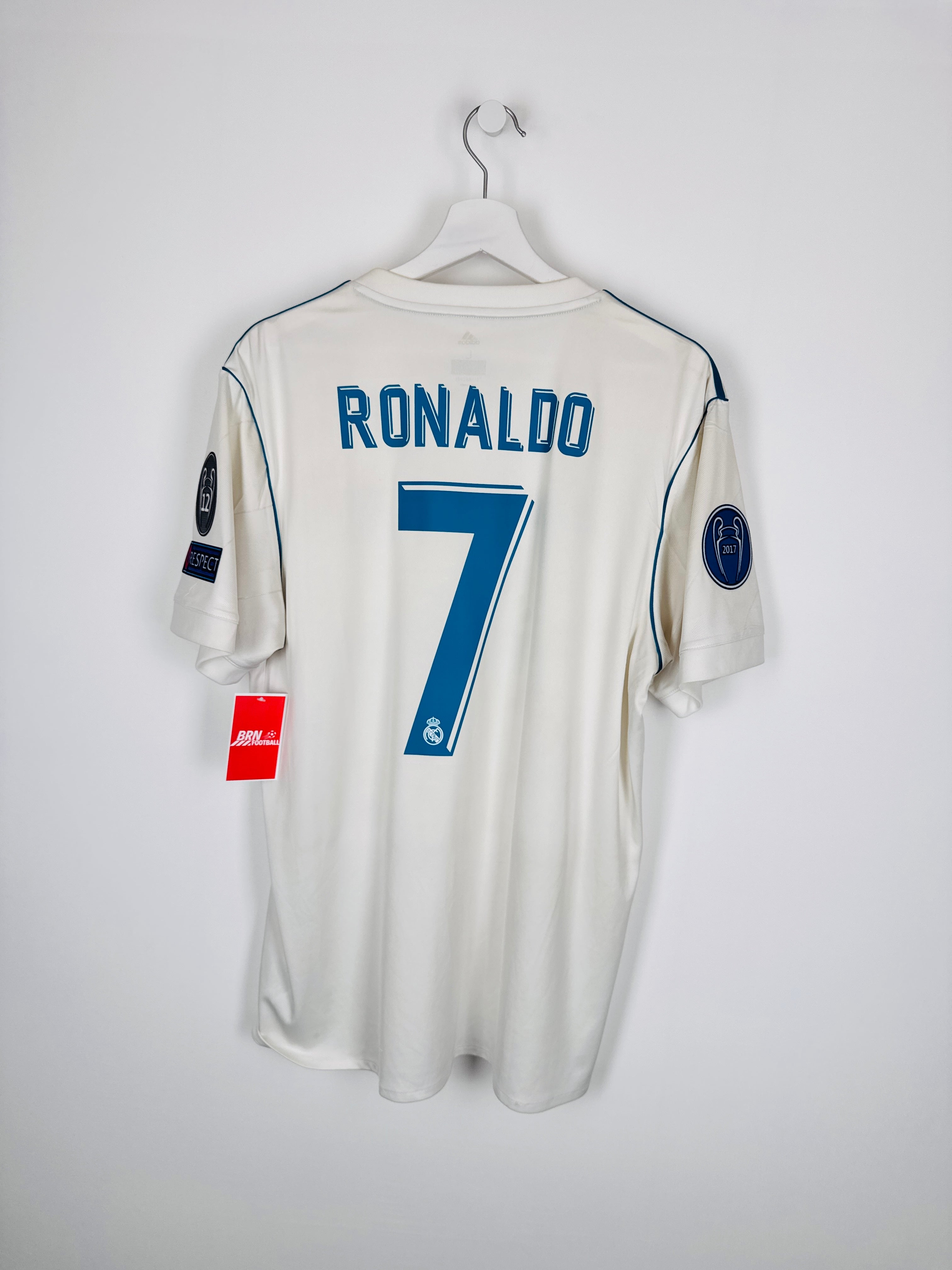 MAILLOT DE FOOTBALL REAL MADRID 2017/2018 DOMICILE - CRISTIANO RONALDO #7 (L)