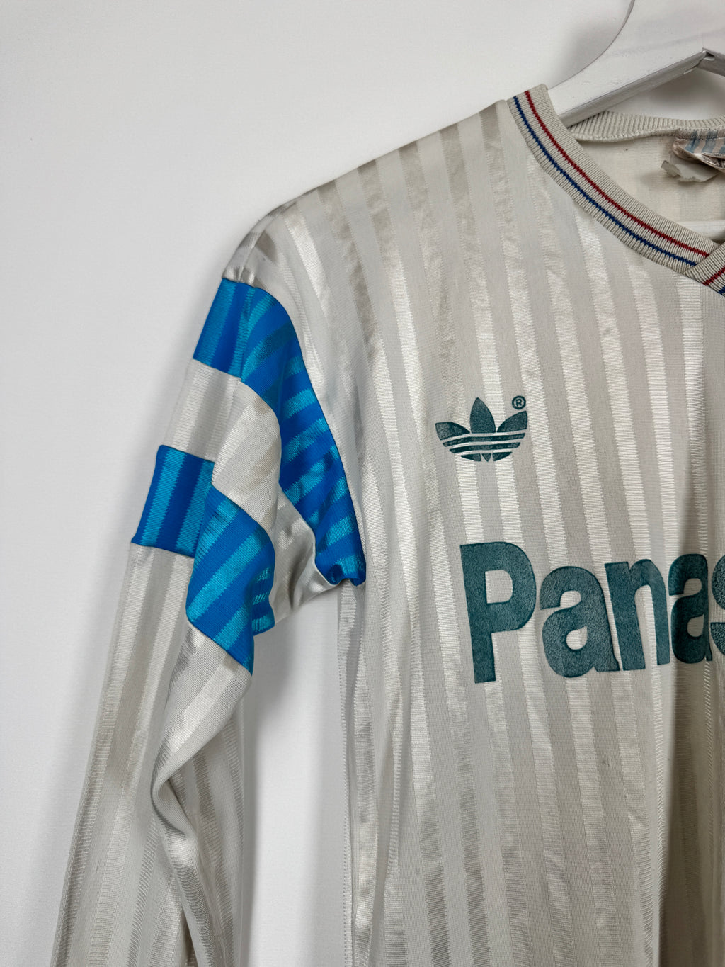 OLYMPIQUE DE MARSEILLE FOOTBALL SHIRT 1989/1991 HOME PANASONIC (XS)