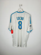 OLYMPIQUE DE MARSEILLE 2009/2010 HOME FOOTBALL JERSEY - LUCHO #8 (XXL)