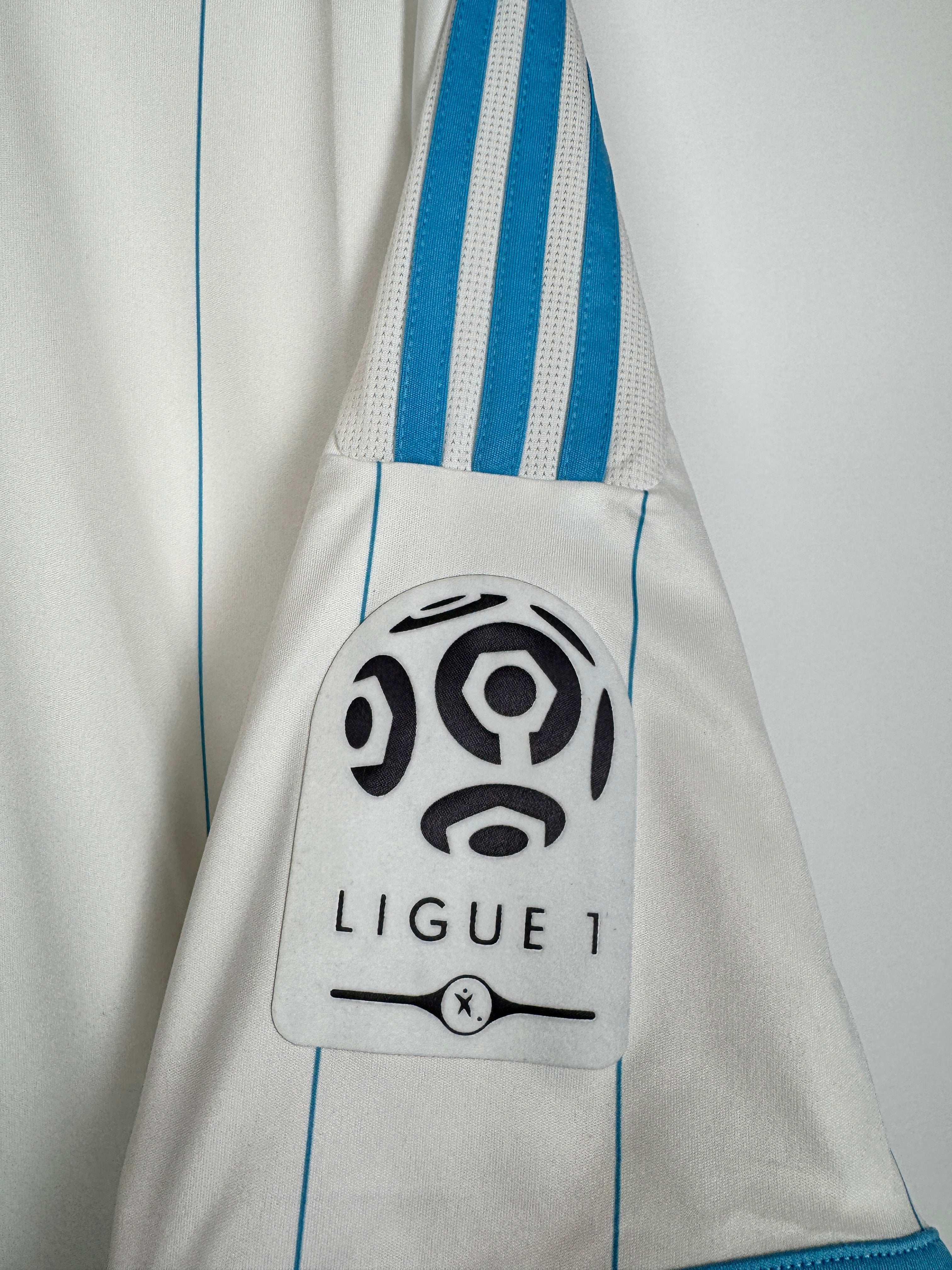 OLYMPIQUE DE MARSEILLE 2009/2010 HOME FOOTBALL JERSEY - LUCHO #8 (XXL)