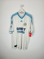 OLYMPIQUE DE MARSEILLE 2009/2010 HOME FOOTBALL JERSEY - LUCHO #8 (XXL)