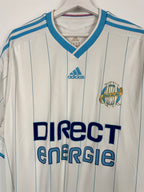 OLYMPIQUE DE MARSEILLE 2009/2010 HOME FOOTBALL JERSEY - LUCHO #8 (XXL)