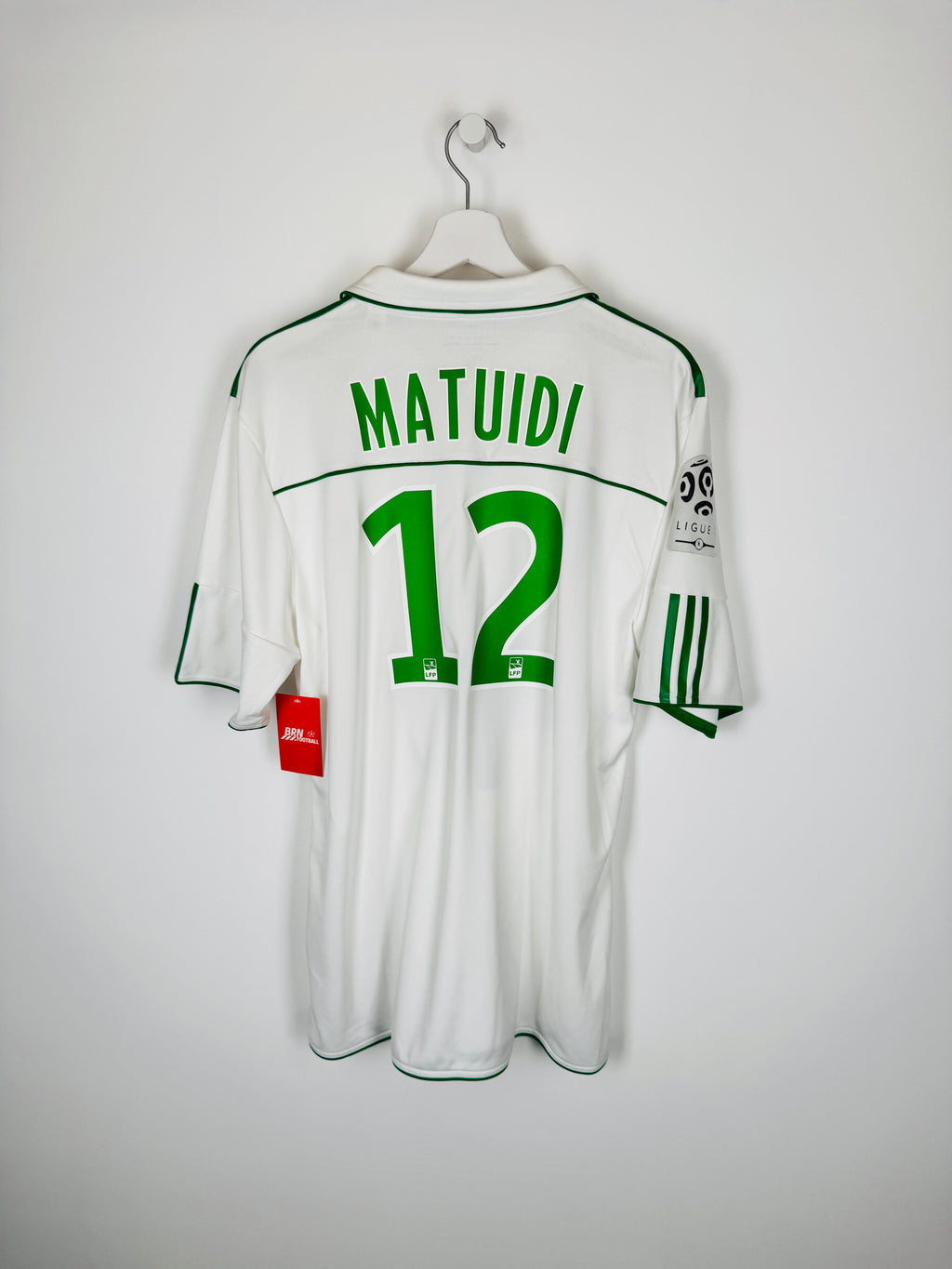 CAMISETA DE FÚTBOL SAINT-ETIENNE 2010/2011 VISITANTE STOCK PRO - MATUIDI #12 (XL)