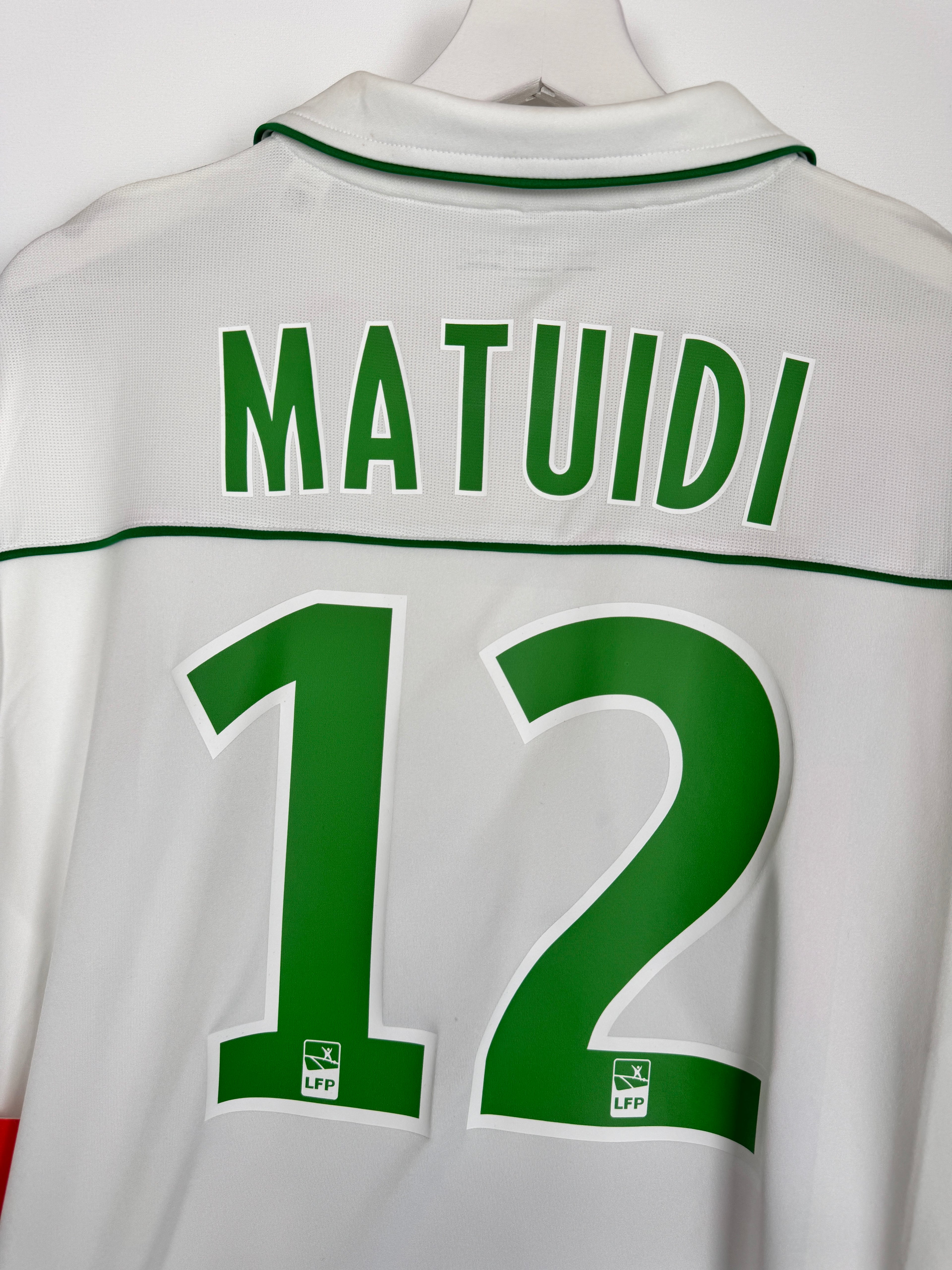 CAMISETA DE FÚTBOL SAINT-ETIENNE 2010/2011 VISITANTE STOCK PRO - MATUIDI #12 (XL)