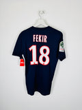 OLYMPIQUE LYONNAIS 2017/2018 AWAY FOOTBALL JERSEY - FEKIR #18 (S)