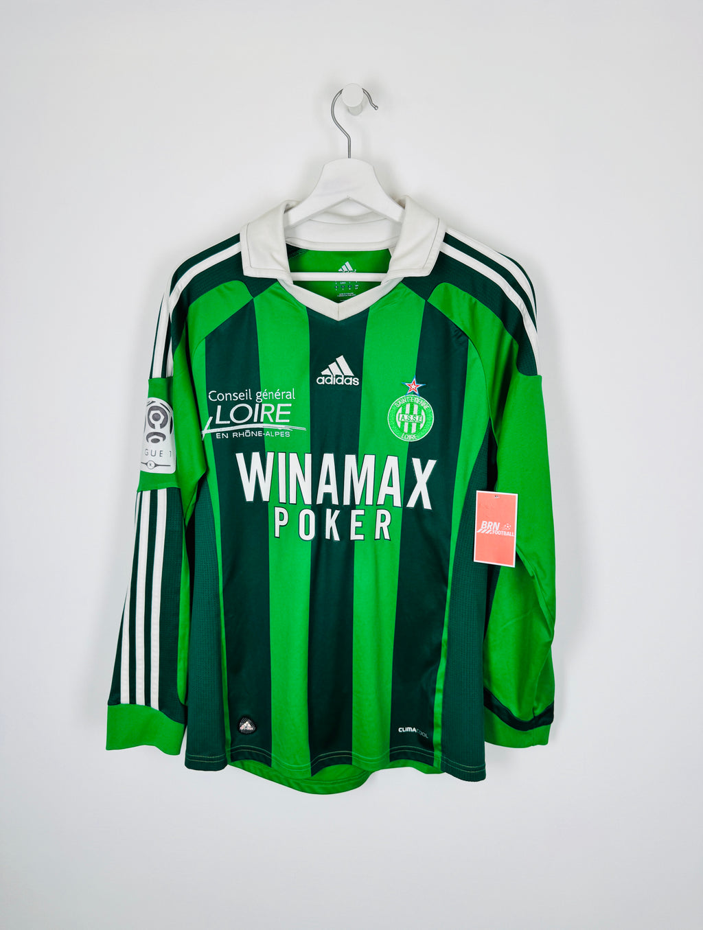 CAMISETA DE FÚTBOL SAINT-ETIENNE 2011/2012 LOCAL MANGA LARGA - AUBAME.P #7 (S)