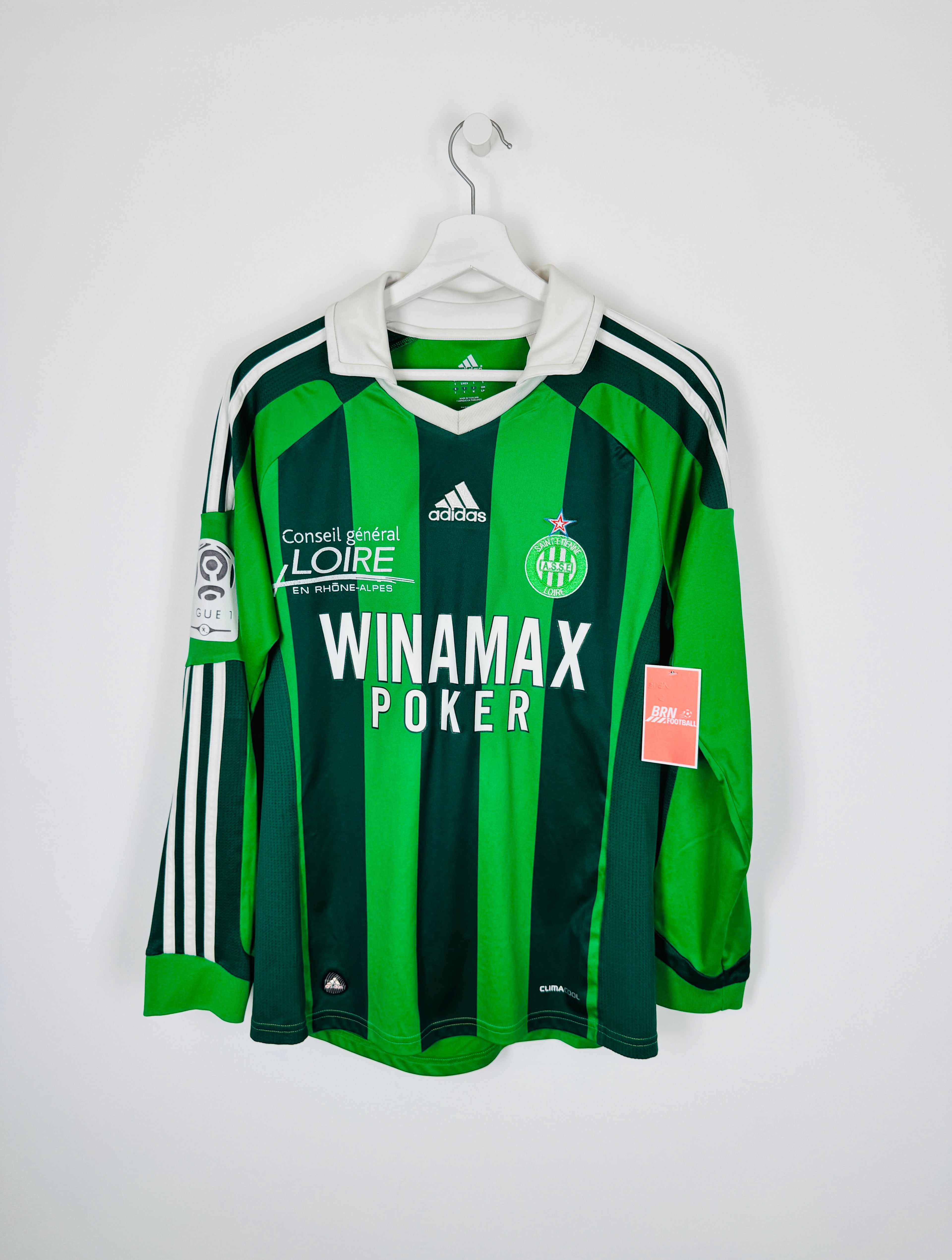 SAINT-ETIENNE FOOTBALL JERSEY 2011/2012 HOME LONG SLEEVE - AUBAME.P #7 (S)