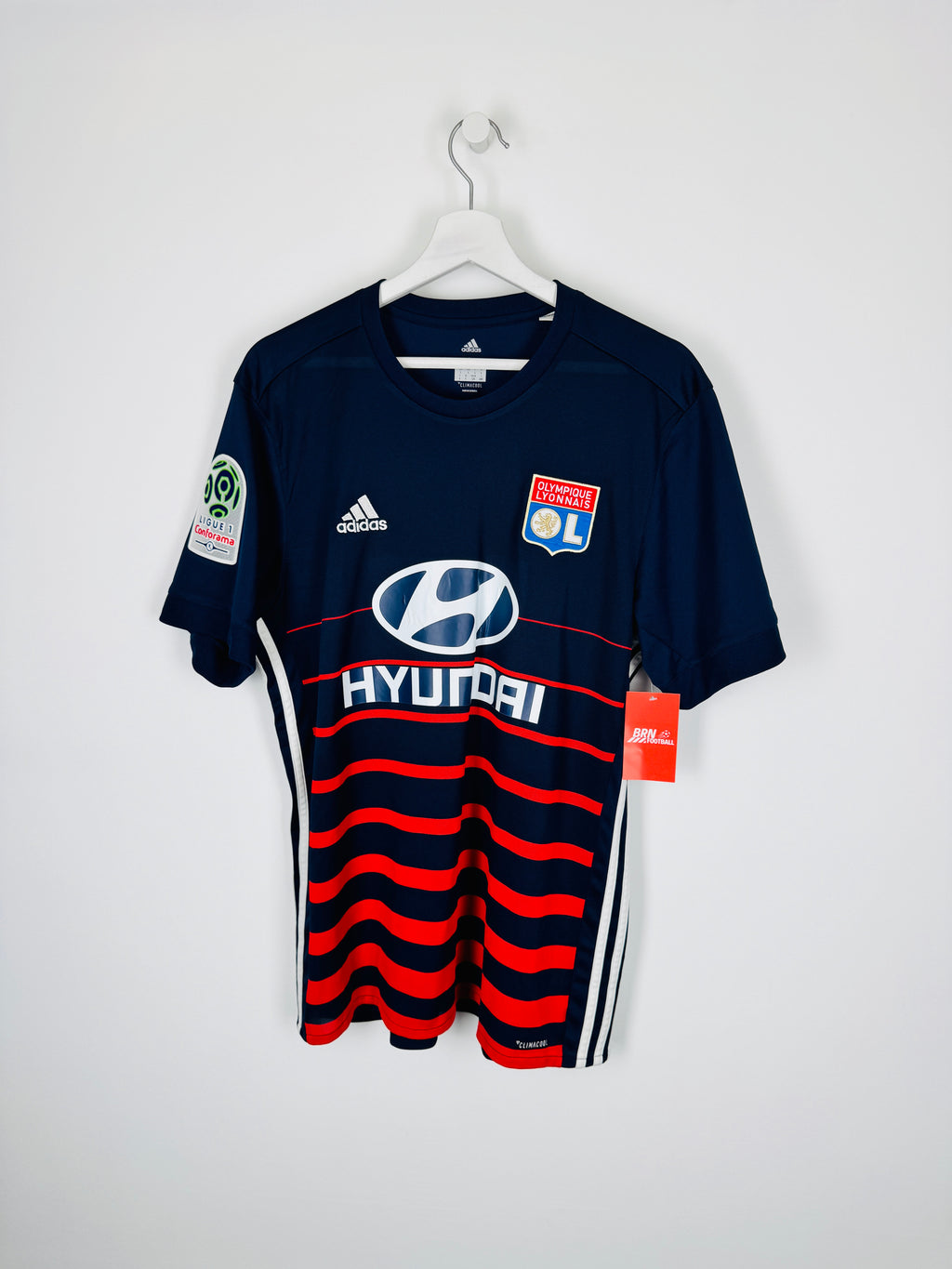 OLYMPIQUE LYONNAIS 2017/2018 AWAY FOOTBALL JERSEY - FEKIR #18 (L)